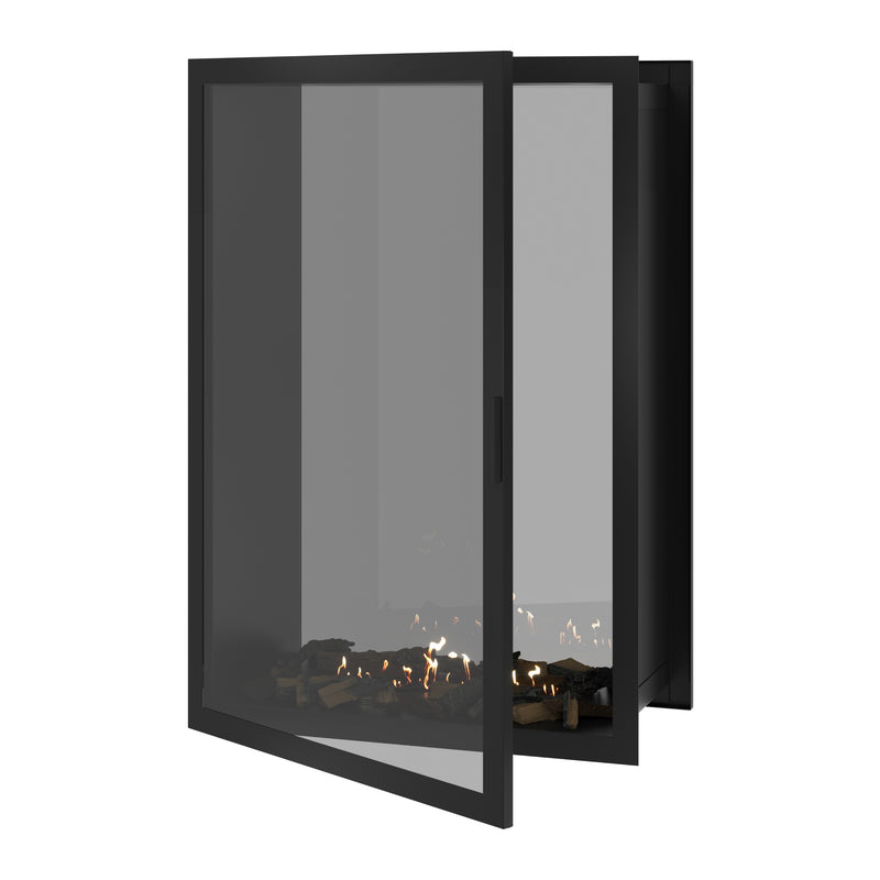 Fame Vertical Doorkijkhaard Met Volle Glas 100 x 140 cm