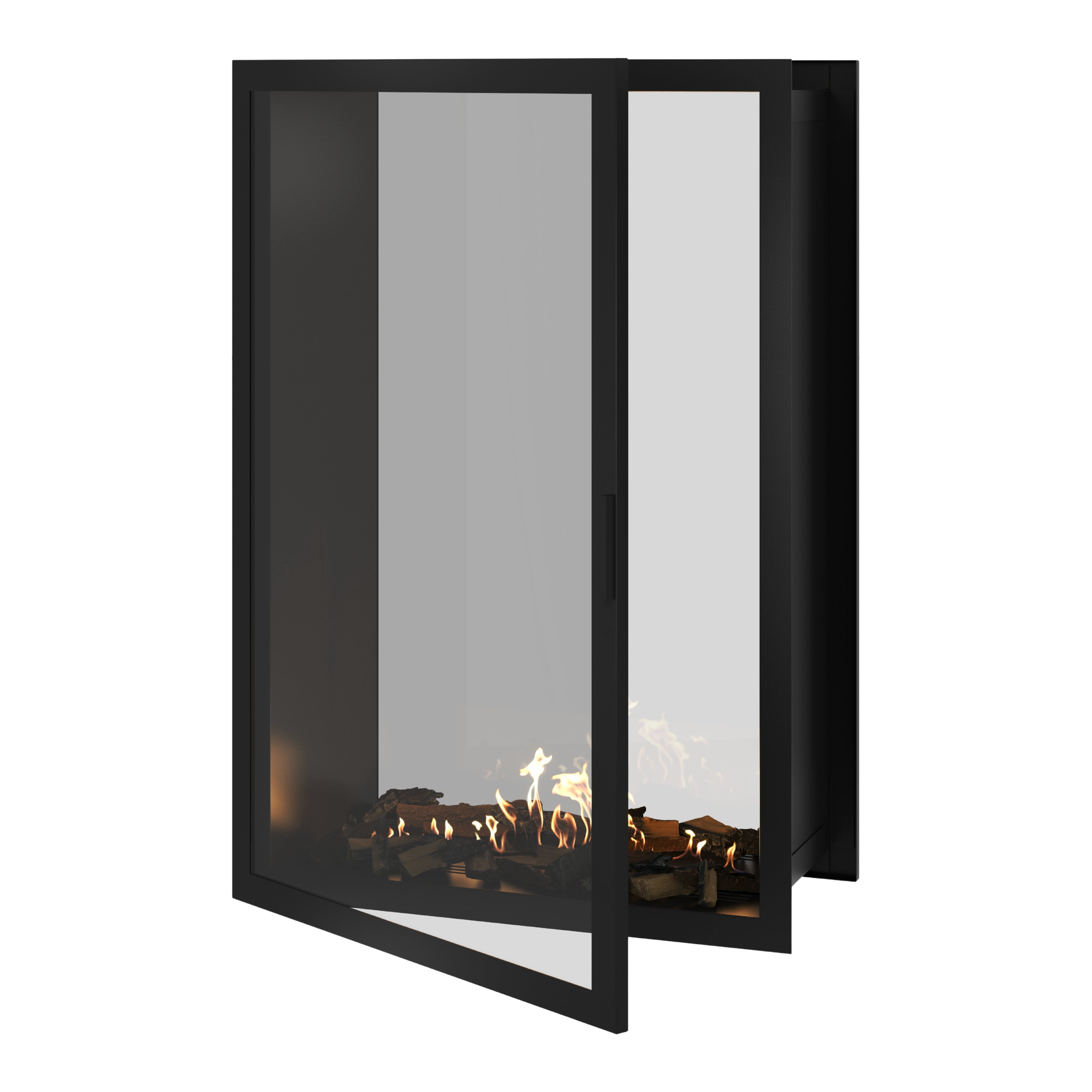 Fame Vertical Doorkijkhaard Met Volle Glas 100 x 140 cm