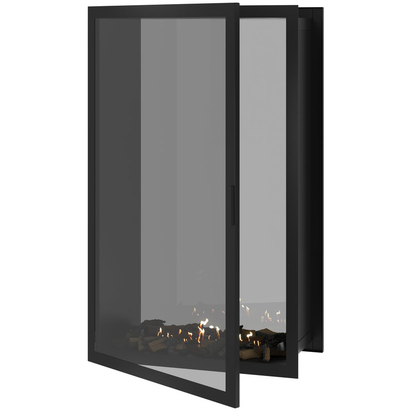 Fame Vertical Doorkijkhaard Met Volle Glas 100 x 200 cm
