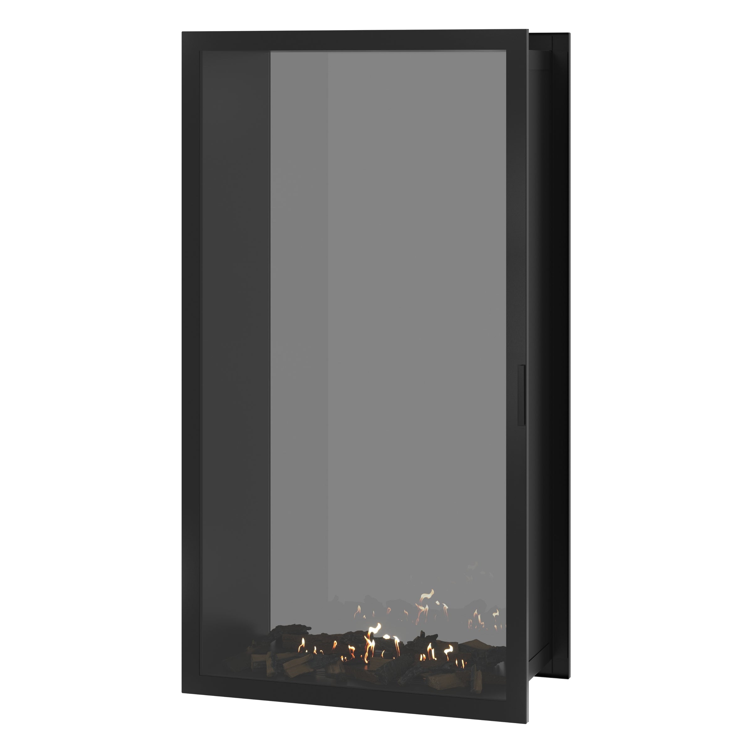 Fame Vertical Doorkijkhaard Met Volle Glas 100 x 200 cm