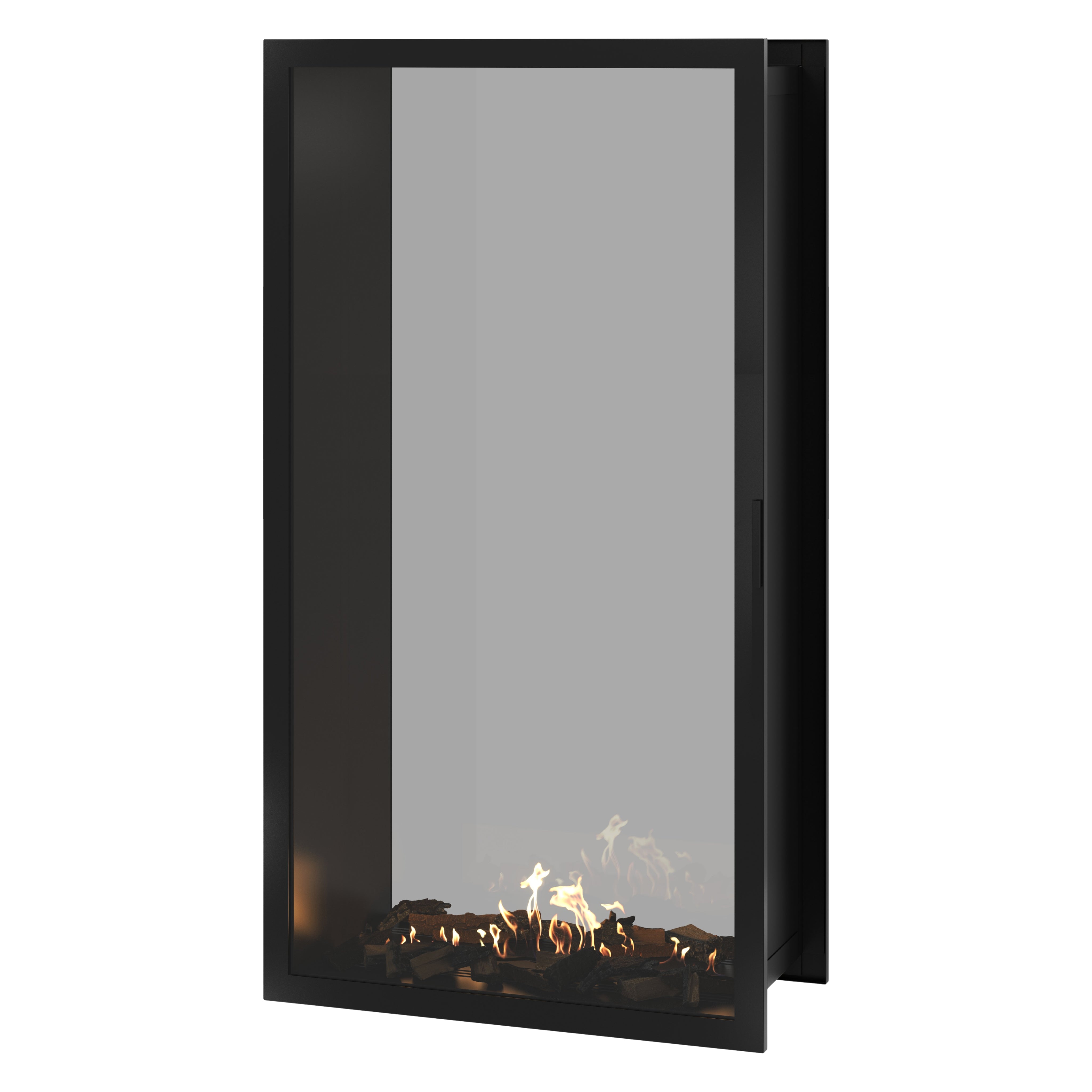 Fame Vertical Doorkijkhaard Met Volle Glas 100 x 200 cm
