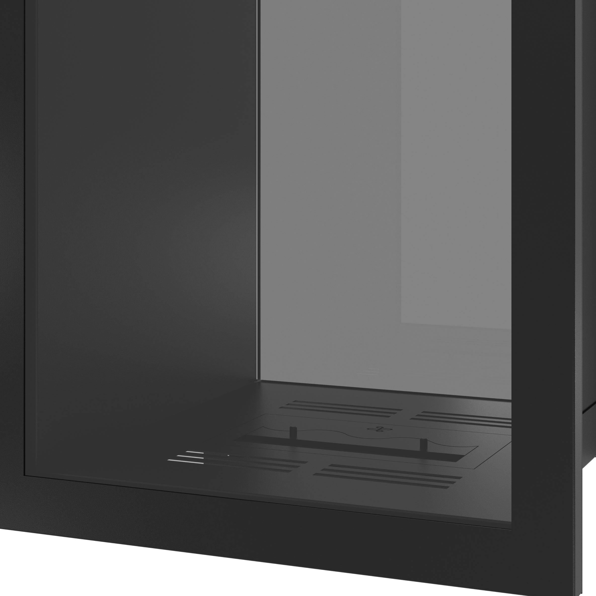 Fame Vertical Doorkijkhaard Met Volle Glas 60 x 100 cm
