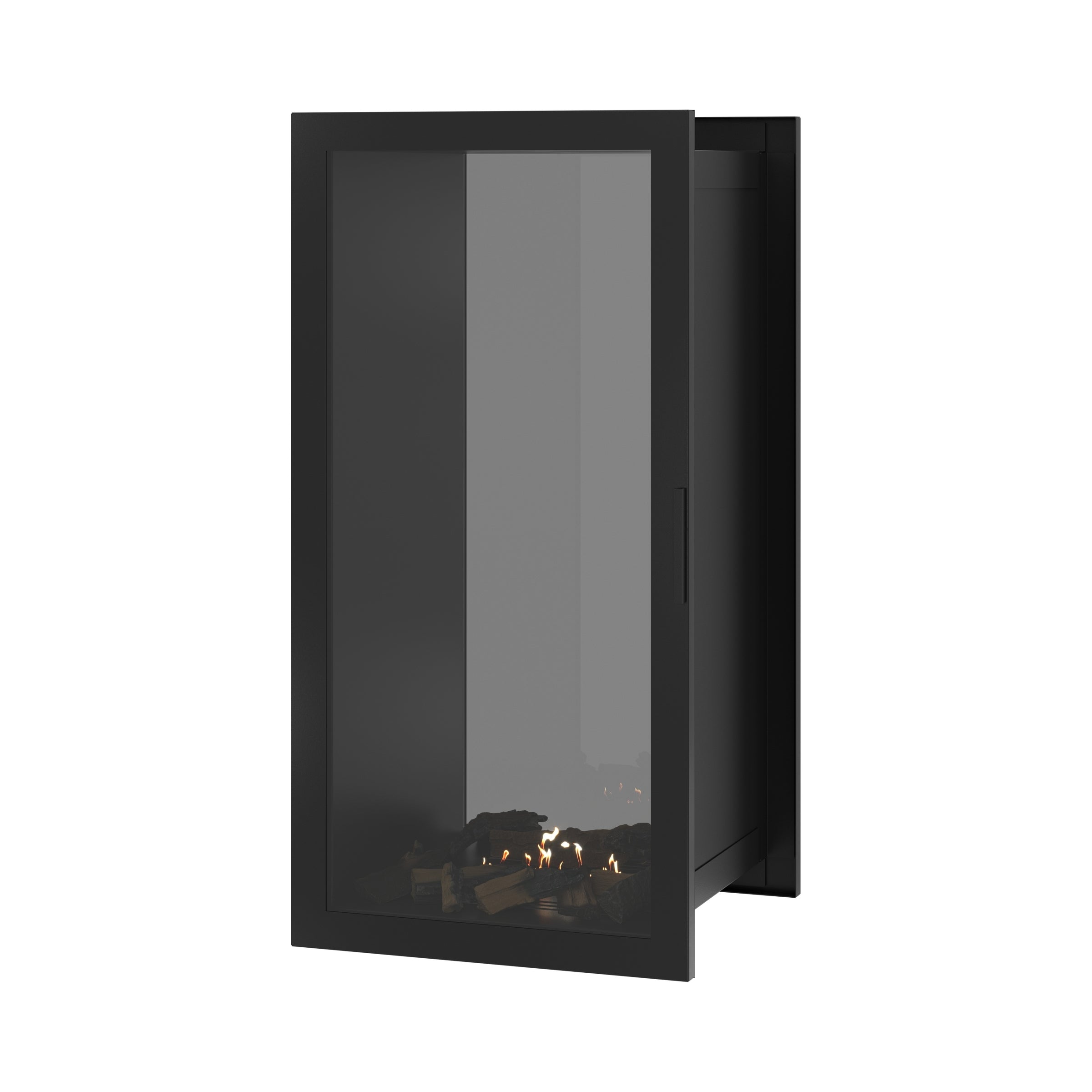 Fame Vertical Doorkijkhaard Met Volle Glas 60 x 140 cm