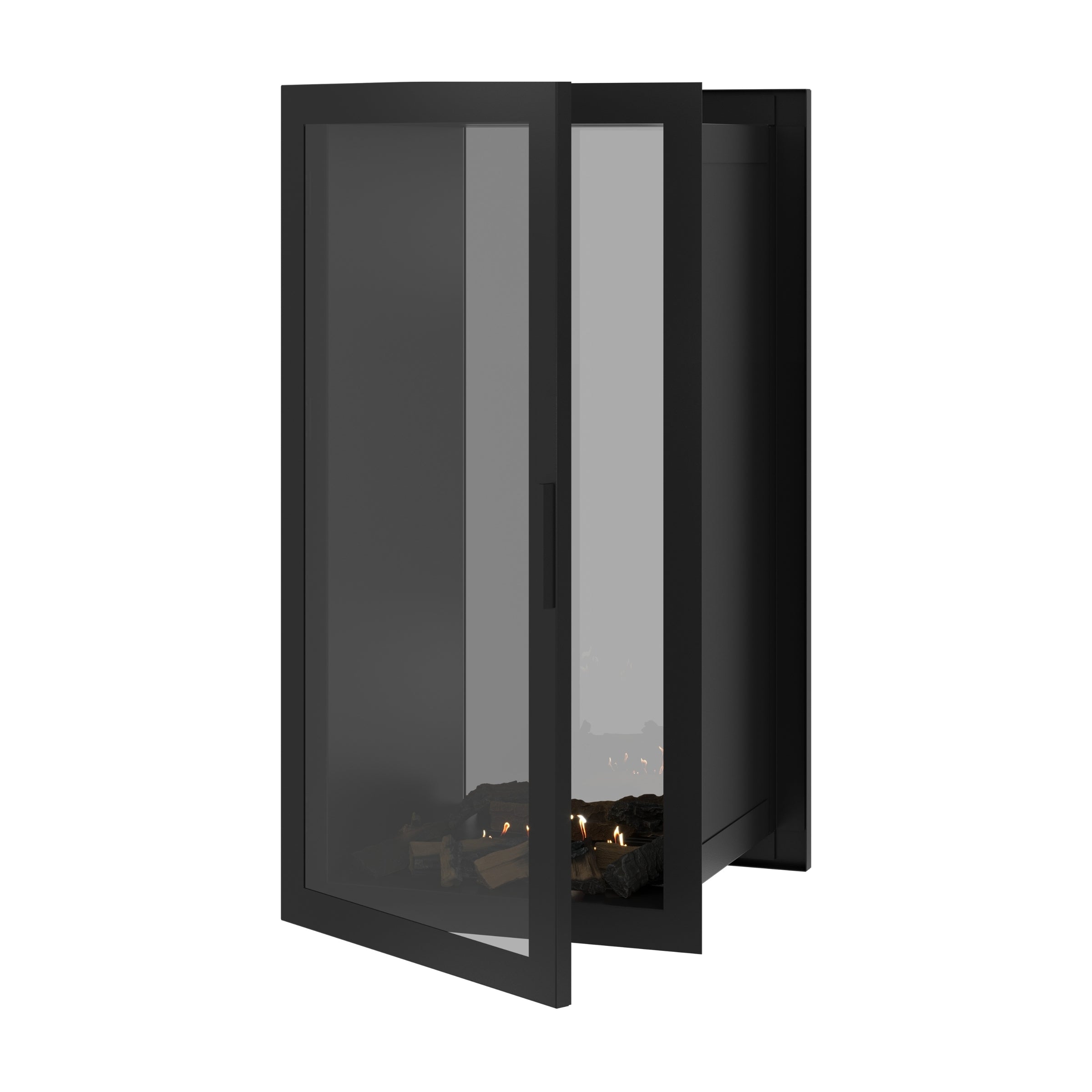 Fame Vertical Doorkijkhaard Met Volle Glas 60 x 140 cm