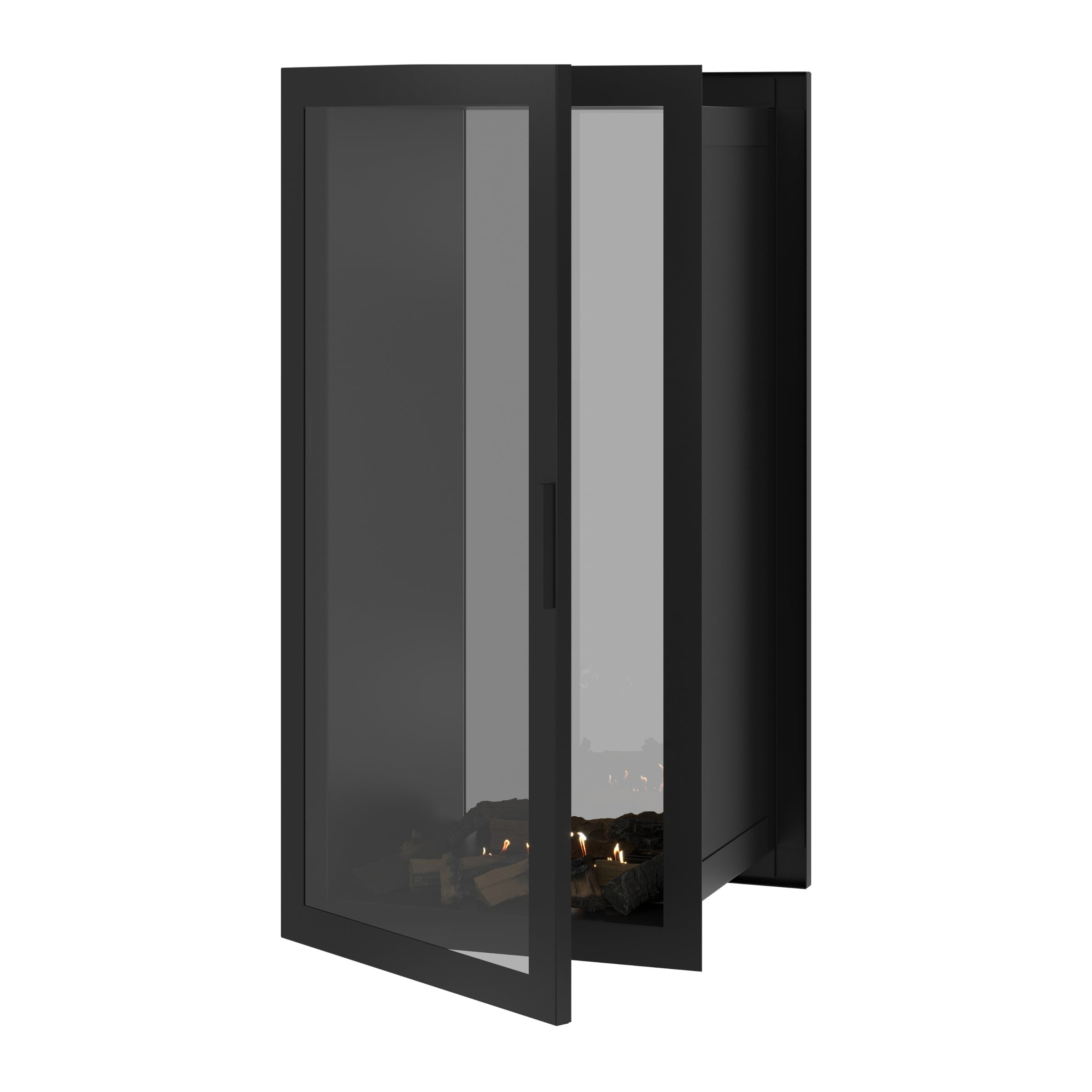Fame Vertical Doorkijkhaard Met Volle Glas 60 x 160 cm