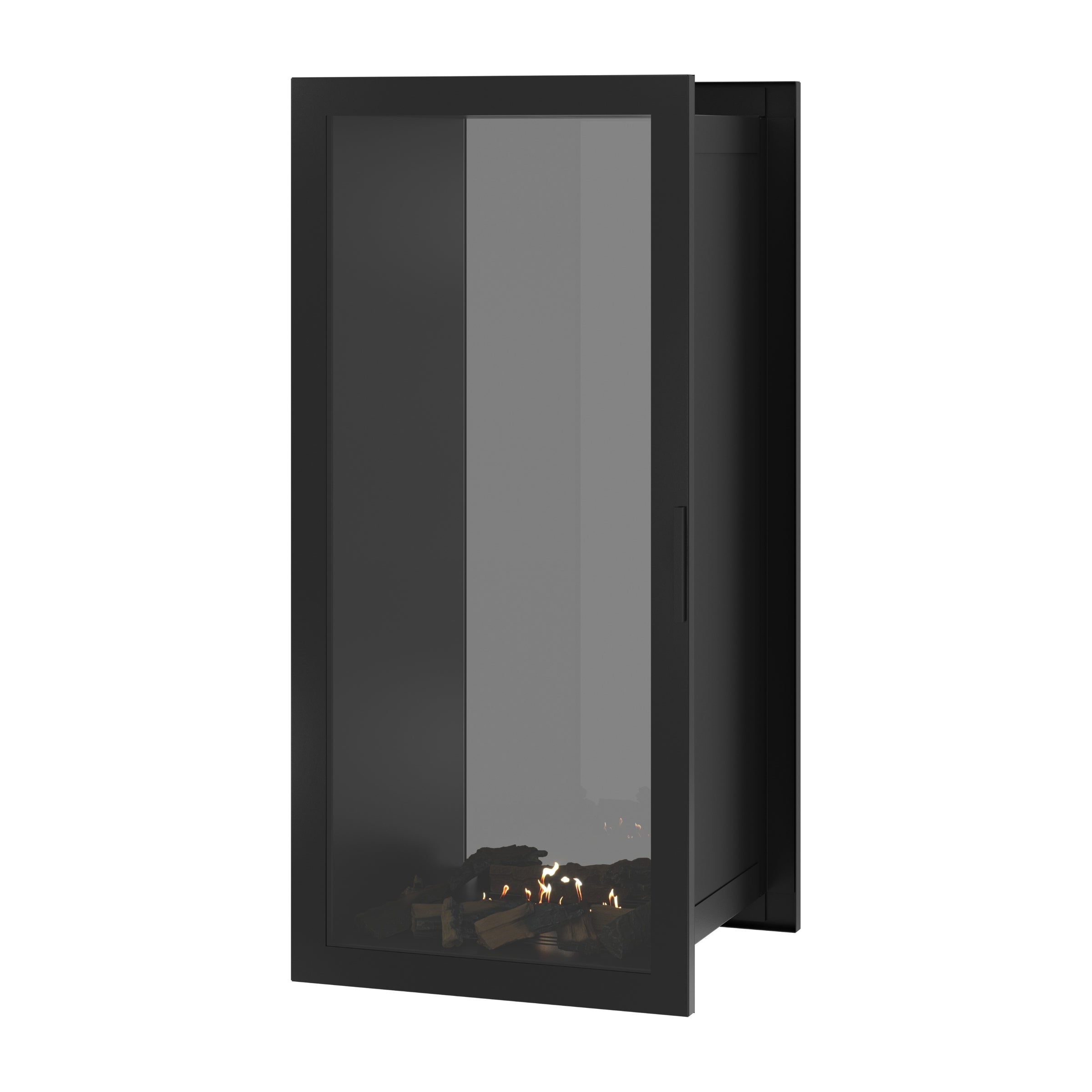Fame Vertical Doorkijkhaard Met Volle Glas 60 x 180 cm