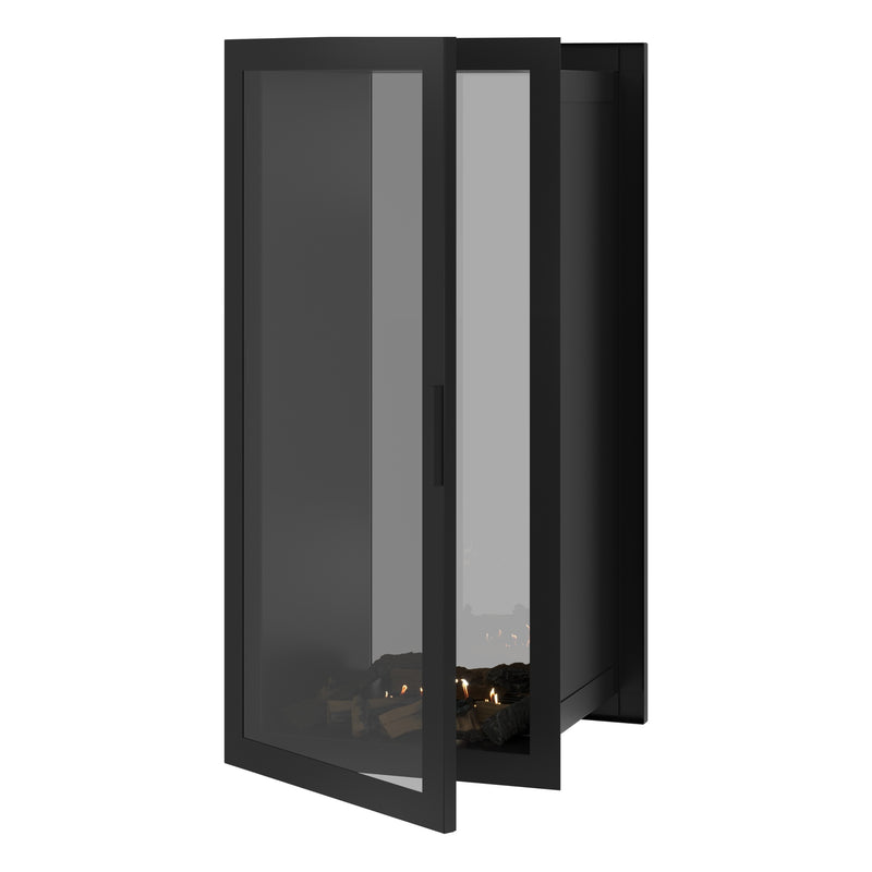 Fame Vertical Doorkijkhaard Met Volle Glas 60 x 180 cm