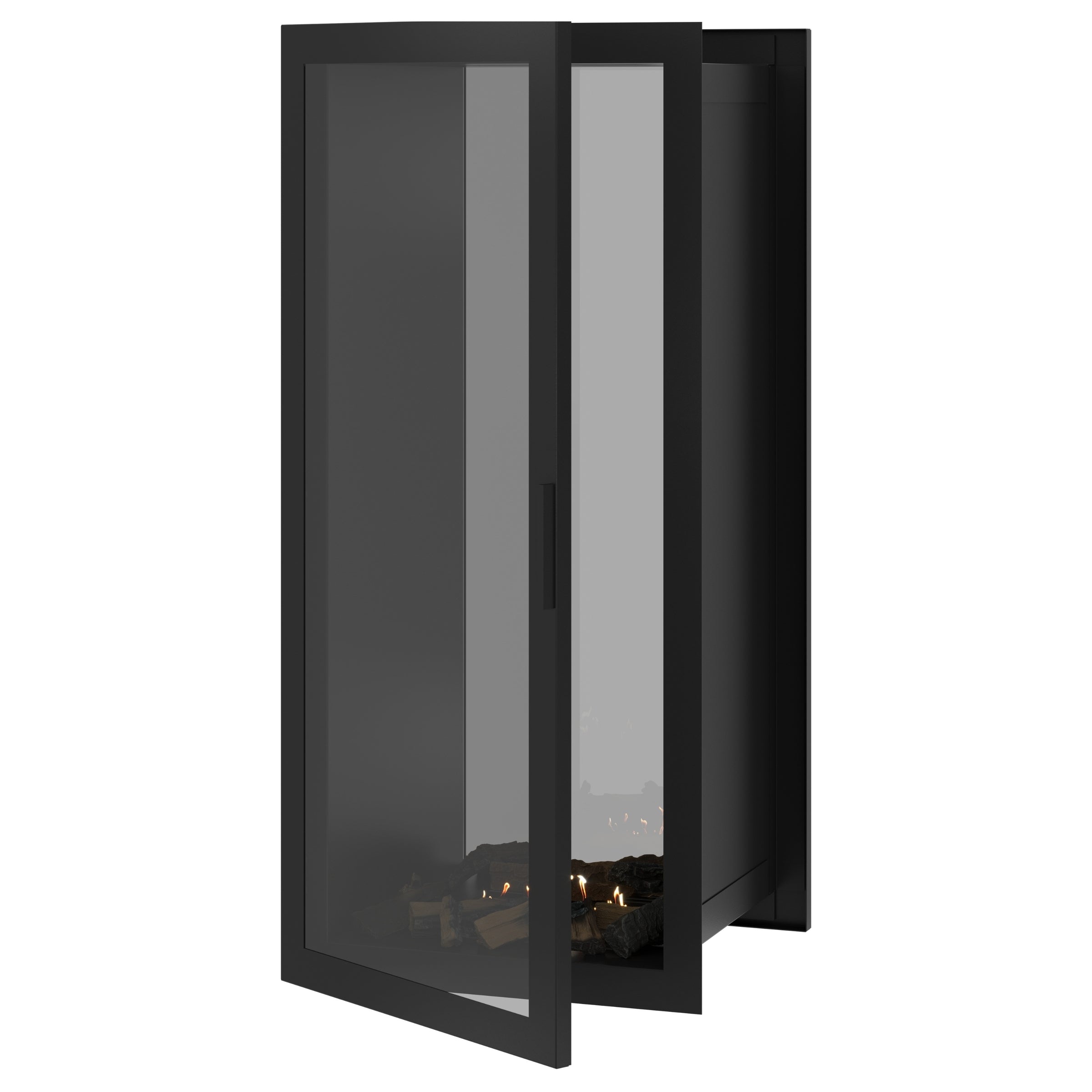 Fame Vertical Doorkijkhaard Met Volle Glas 60 x 200 cm