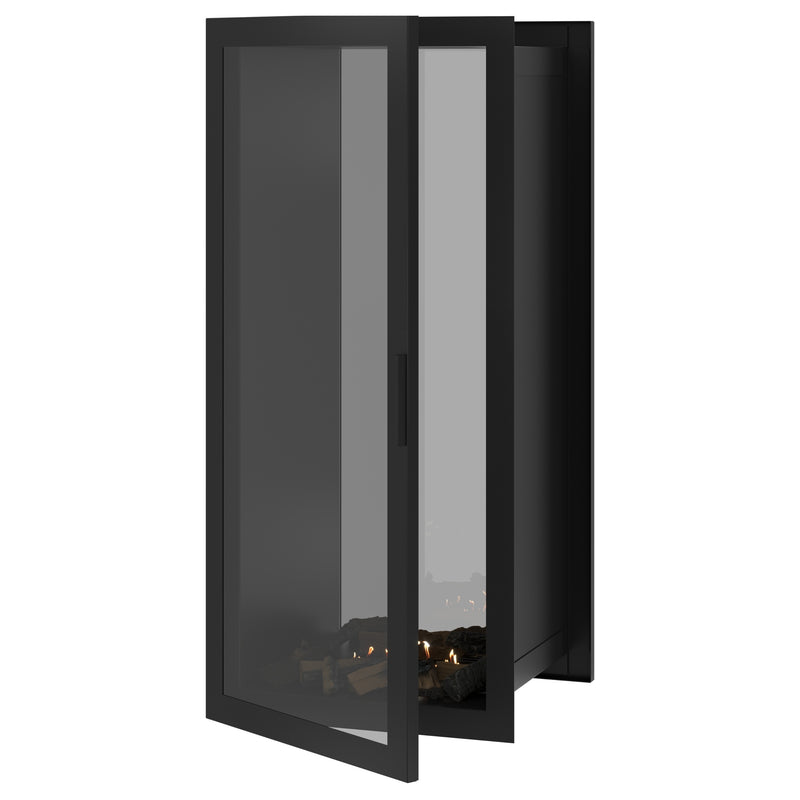 Fame Vertical Doorkijkhaard Met Volle Glas 60 x 200 cm