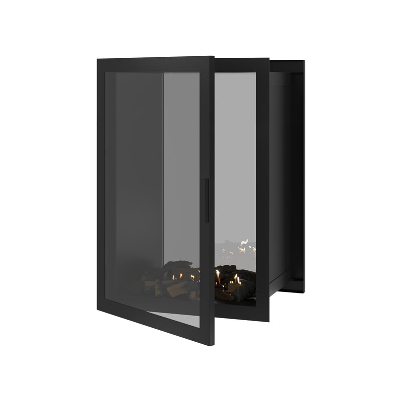 Fame Vertical Doorkijkhaard Met Volle Glas 70 x 100 cm