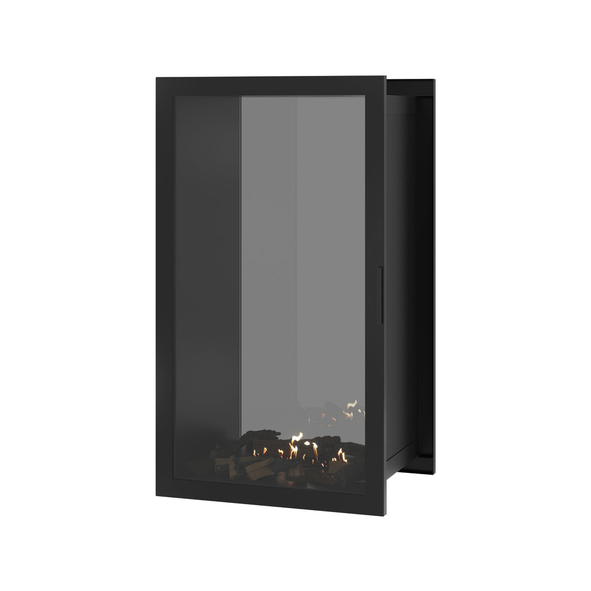 Fame Vertical Doorkijkhaard Met Volle Glas 70 x 120 cm