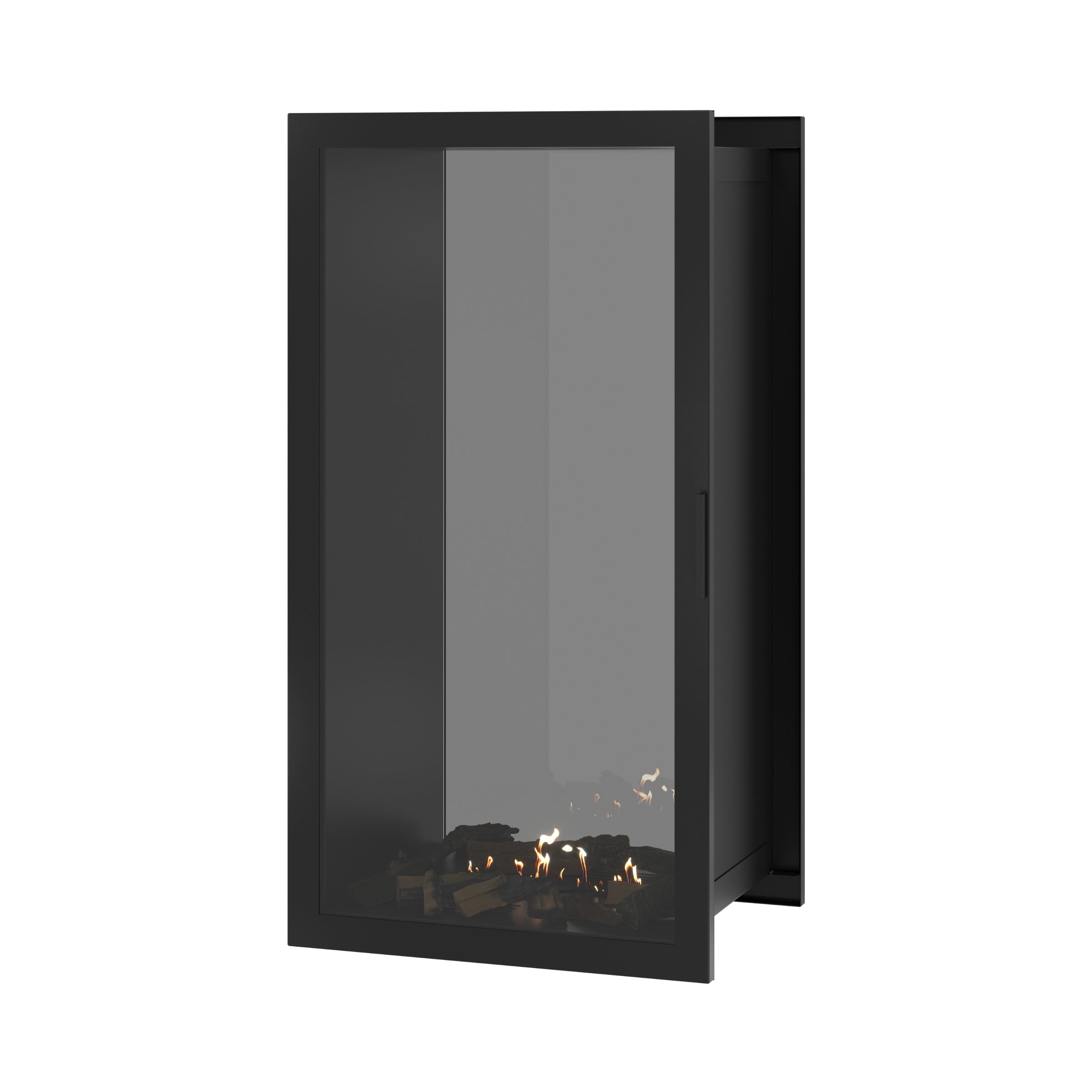 Fame Vertical Doorkijkhaard Met Volle Glas 70 x 140 cm