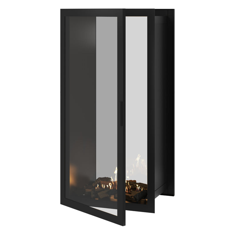 Fame Vertical Doorkijkhaard Met Volle Glas 70 x 180 cm