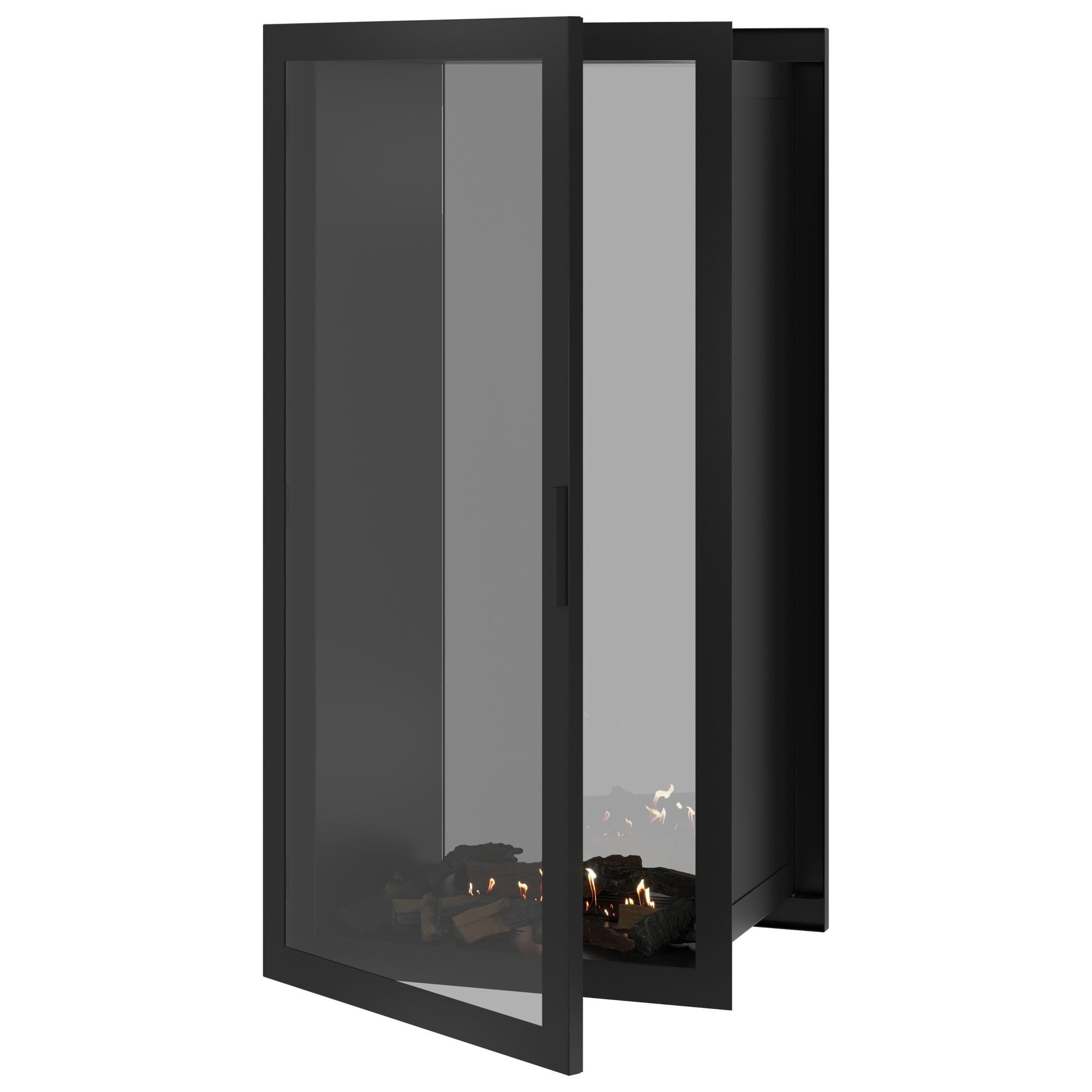 Fame Vertical Doorkijkhaard Met Volle Glas 70 x 200 cm