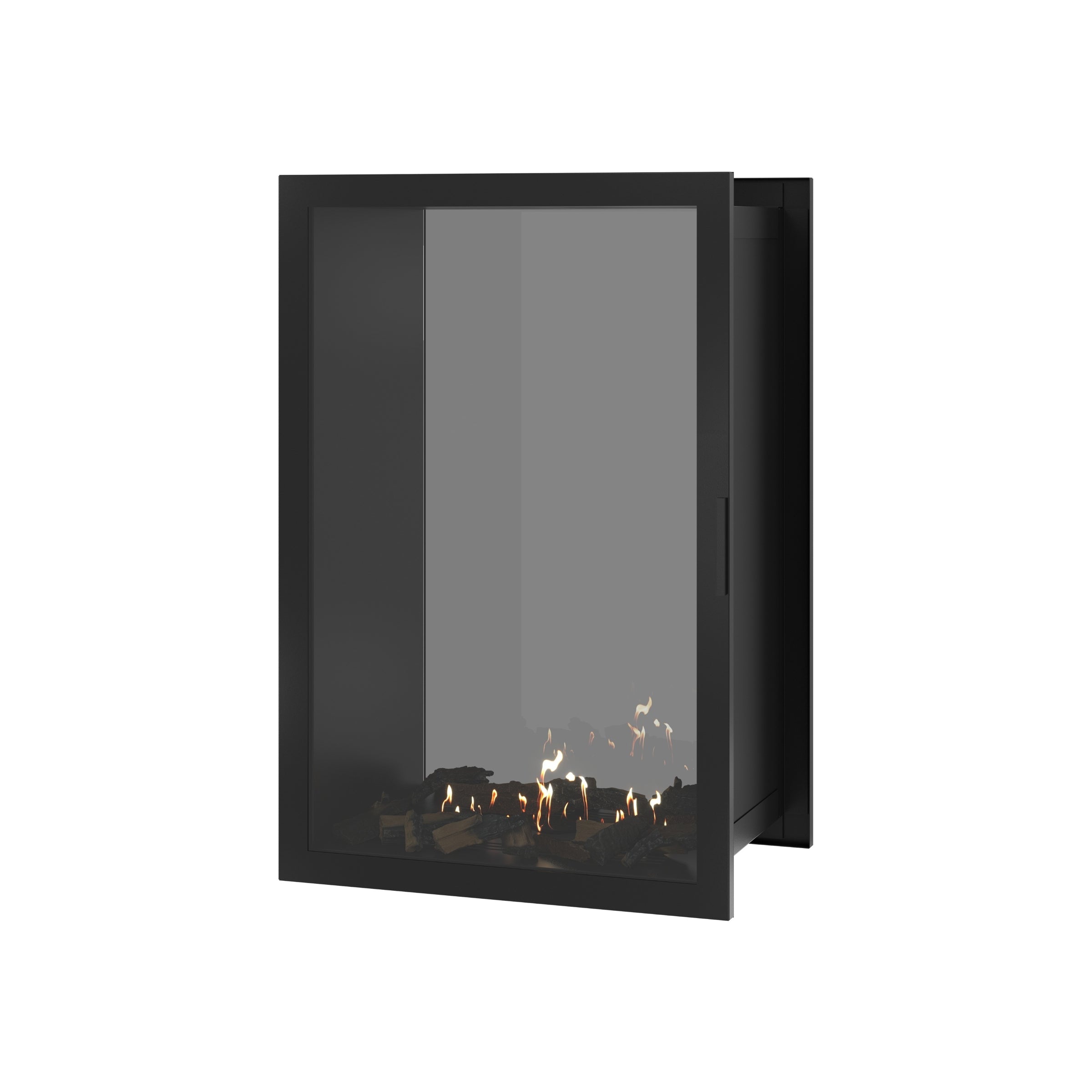 Fame Vertical Doorkijkhaard Met Volle Glas 80 x 100 cm