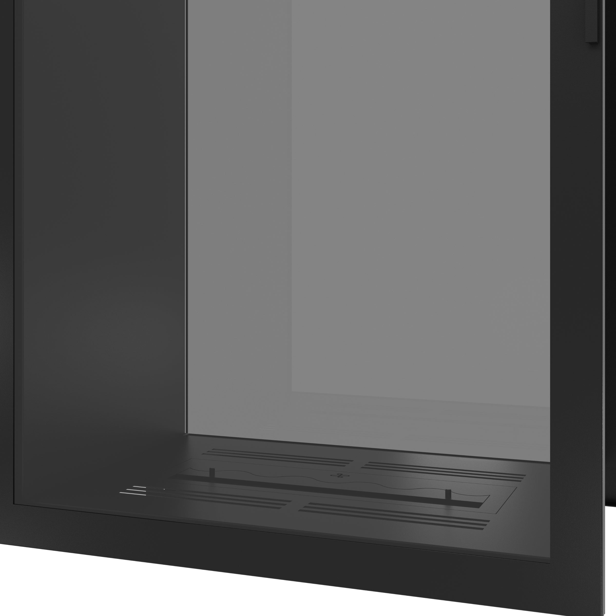 Fame Vertical Doorkijkhaard Met Volle Glas 80 x 100 cm
