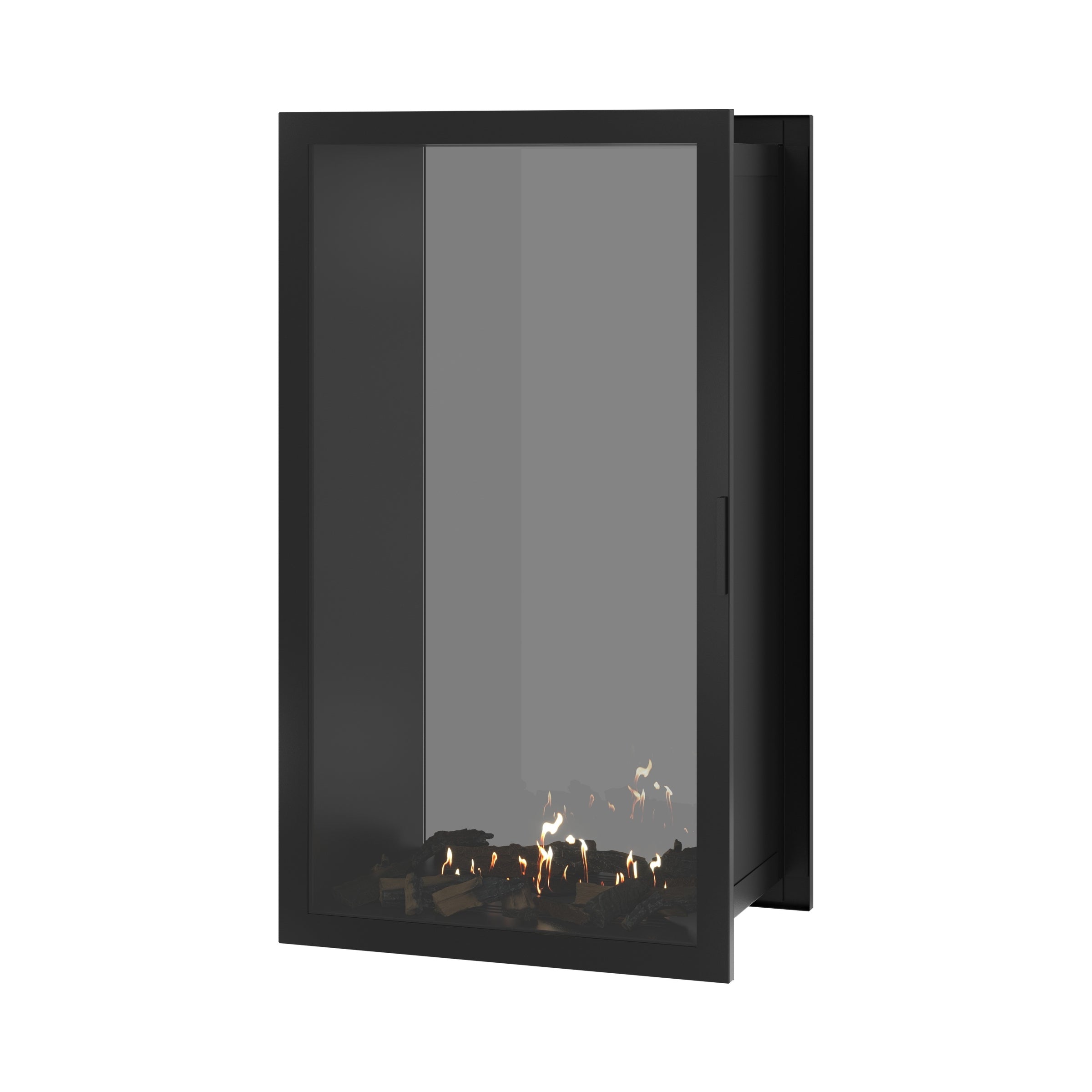 Fame Vertical Doorkijkhaard Met Volle Glas 80 x 140 cm