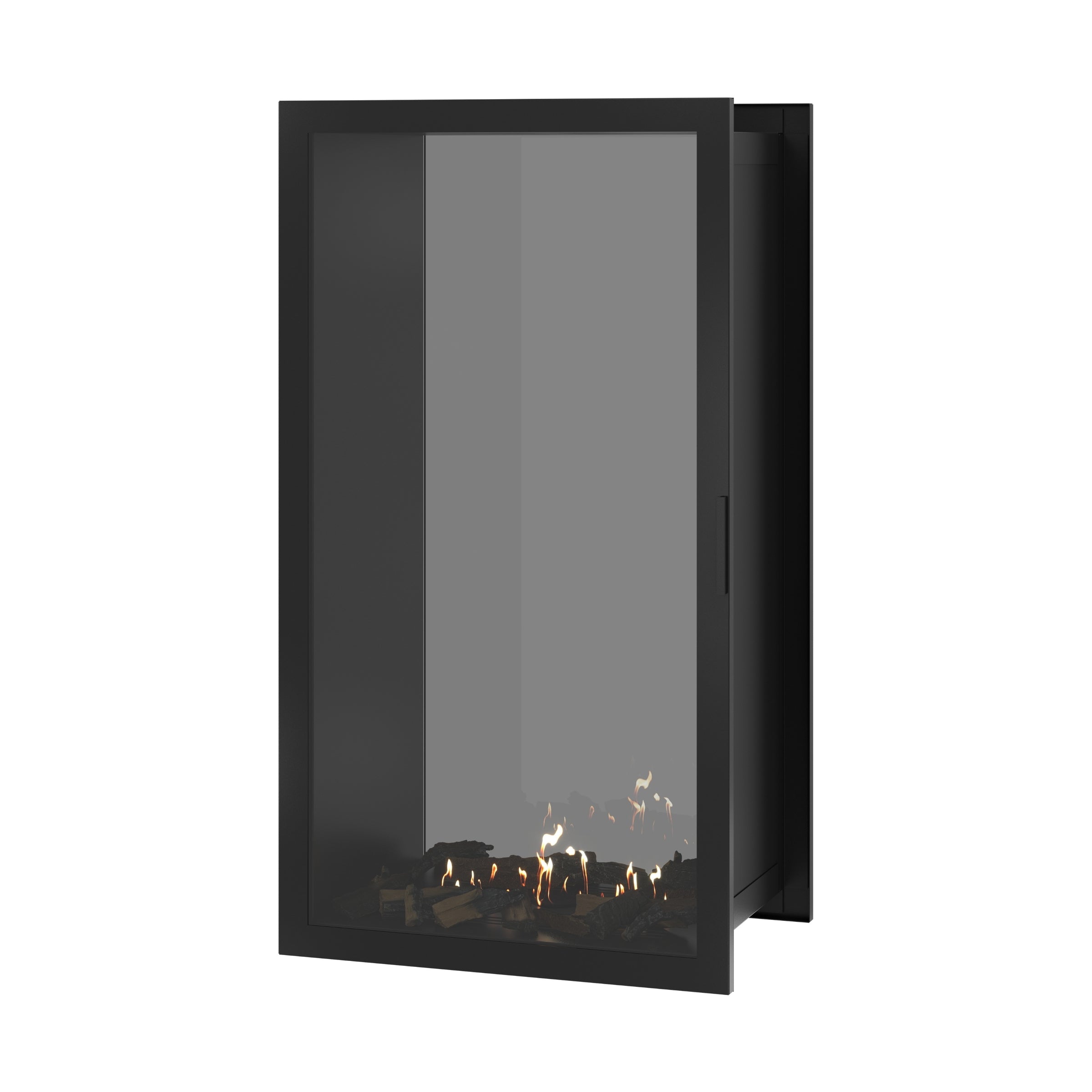 Fame Vertical Doorkijkhaard Met Volle Glas 80 x 160 cm