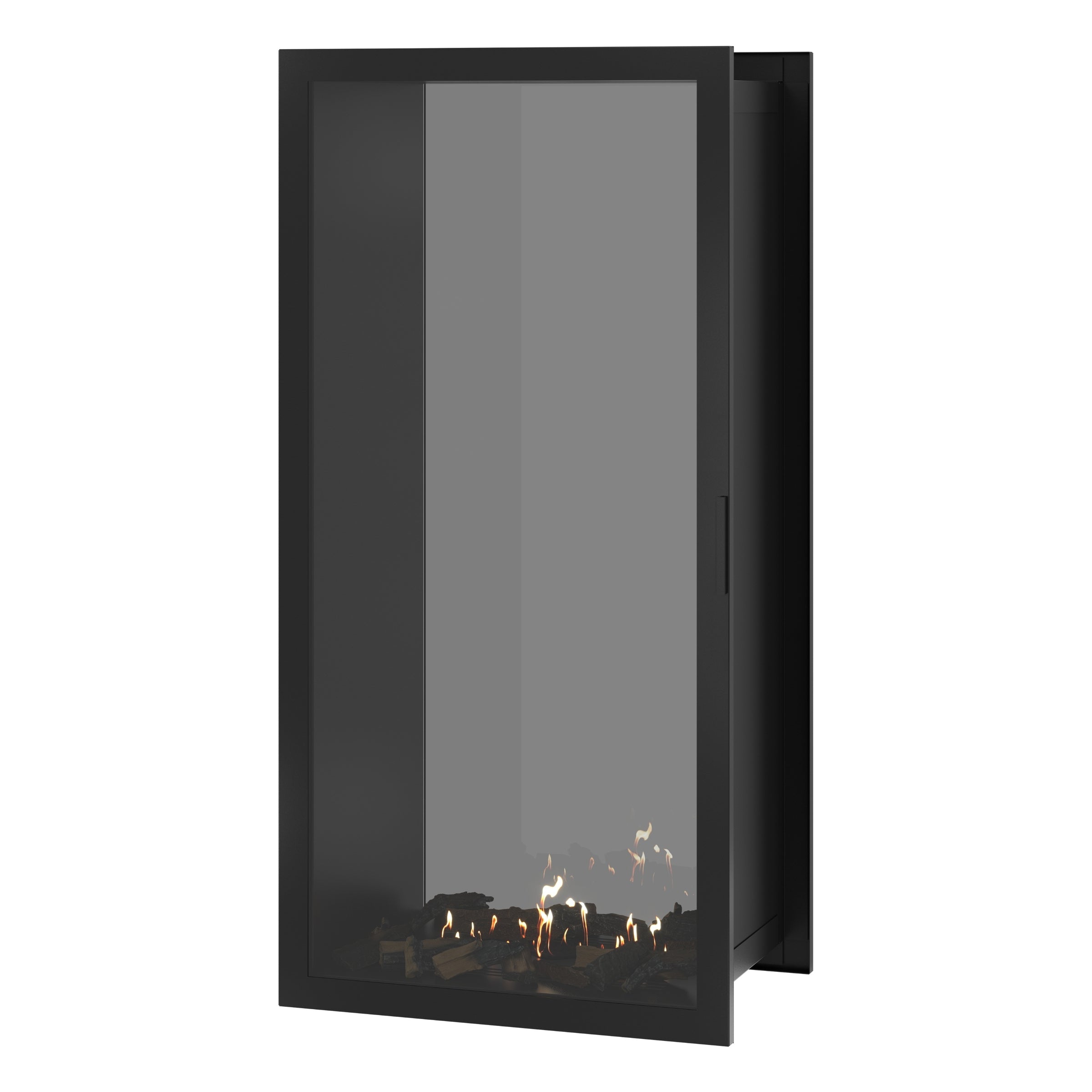 Fame Vertical Doorkijkhaard Met Volle Glas 80 x 200 cm