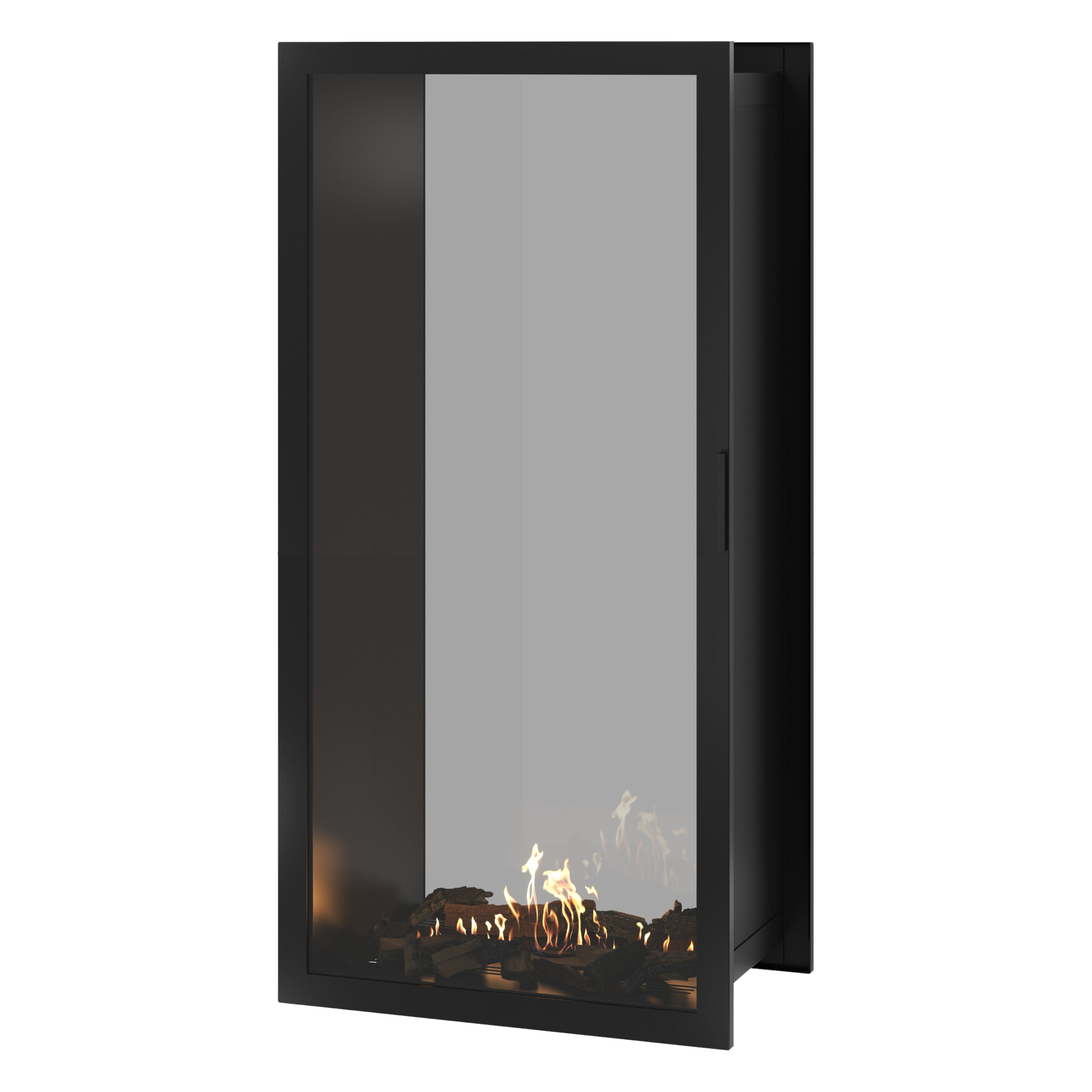Fame Vertical Doorkijkhaard Met Volle Glas 80 x 200 cm
