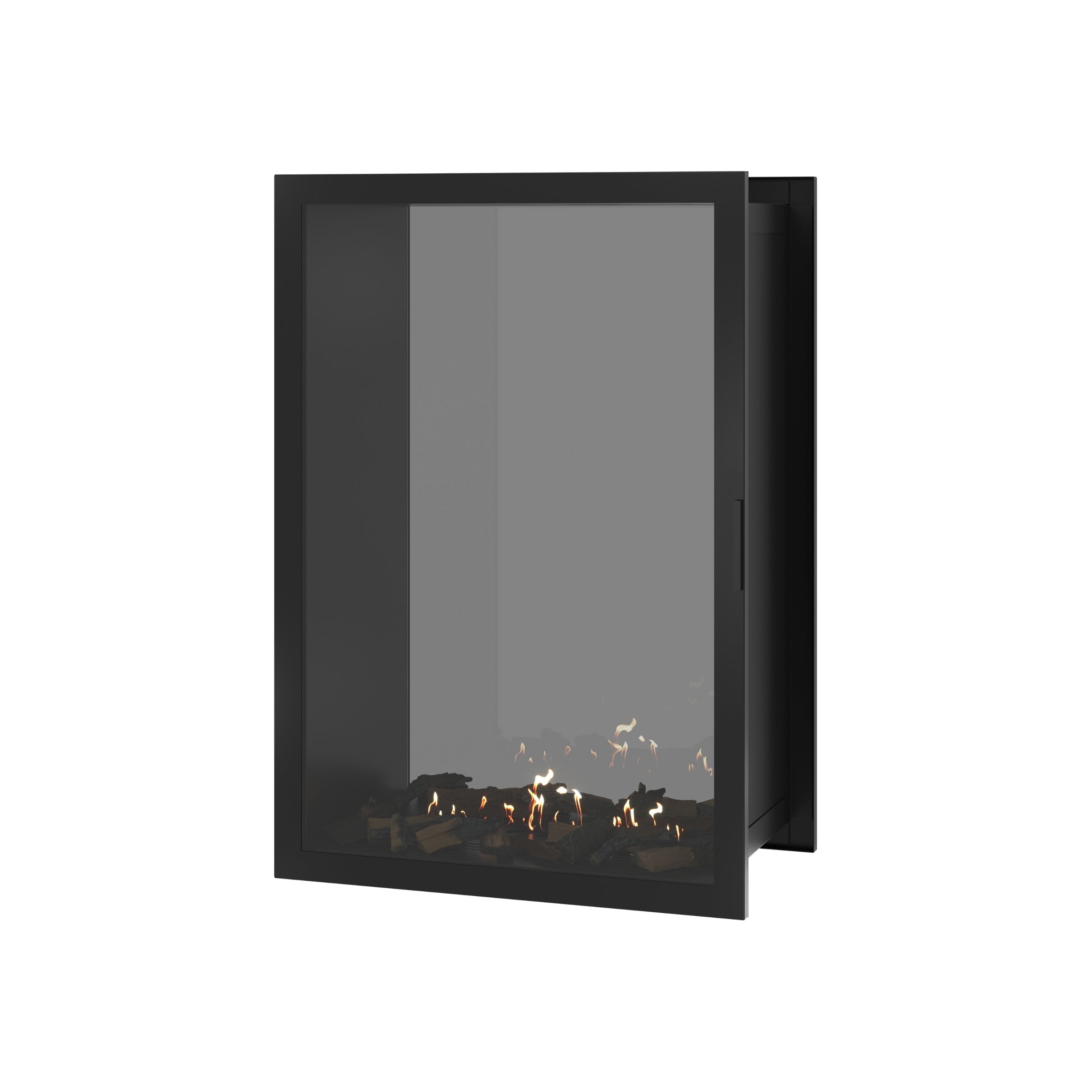 Fame Vertical Doorkijkhaard Met Volle Glas 90 x 100 cm