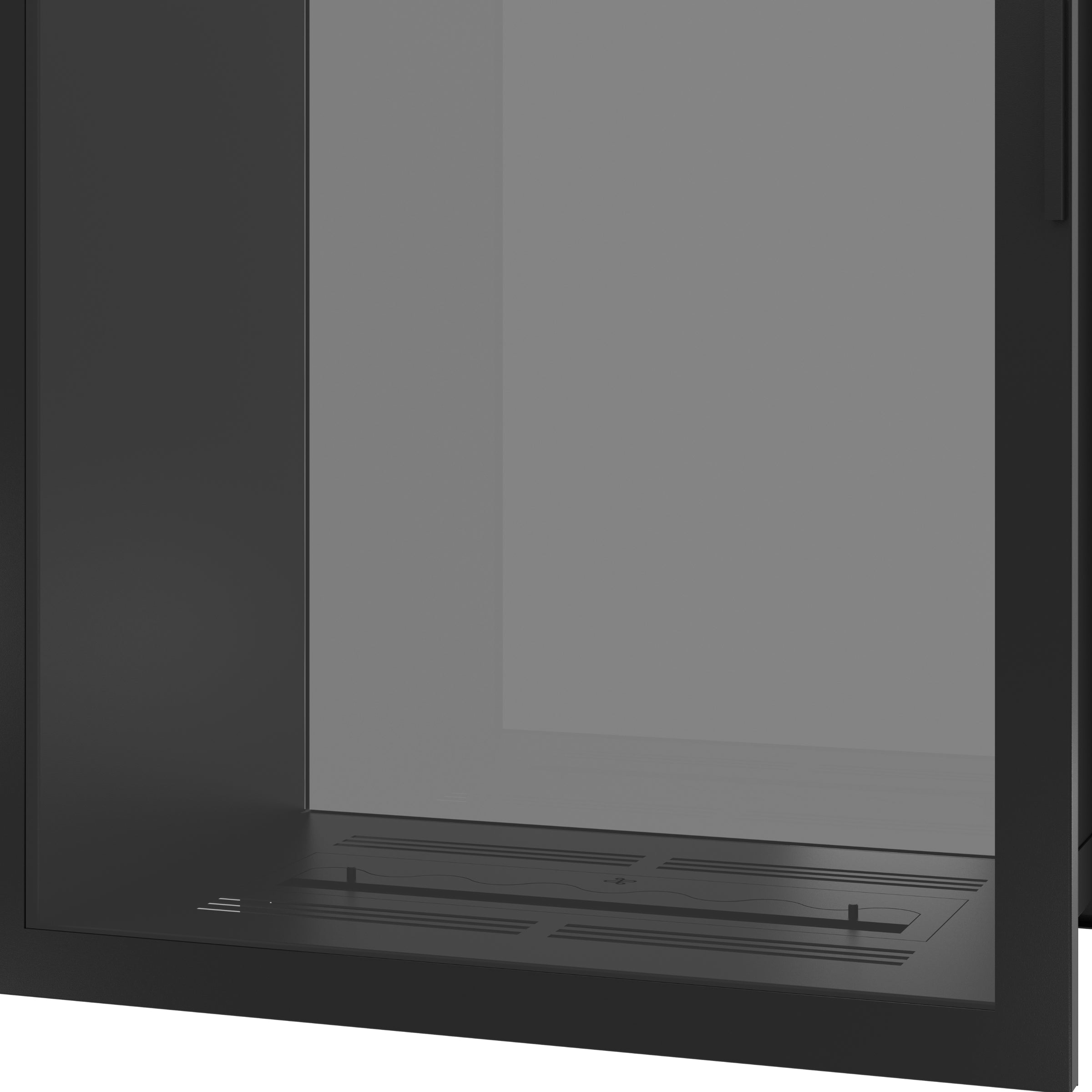 Fame Vertical Doorkijkhaard Met Volle Glas 90 x 100 cm
