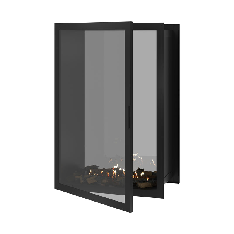 Fame Vertical Doorkijkhaard Met Volle Glas 90 x 120 cm