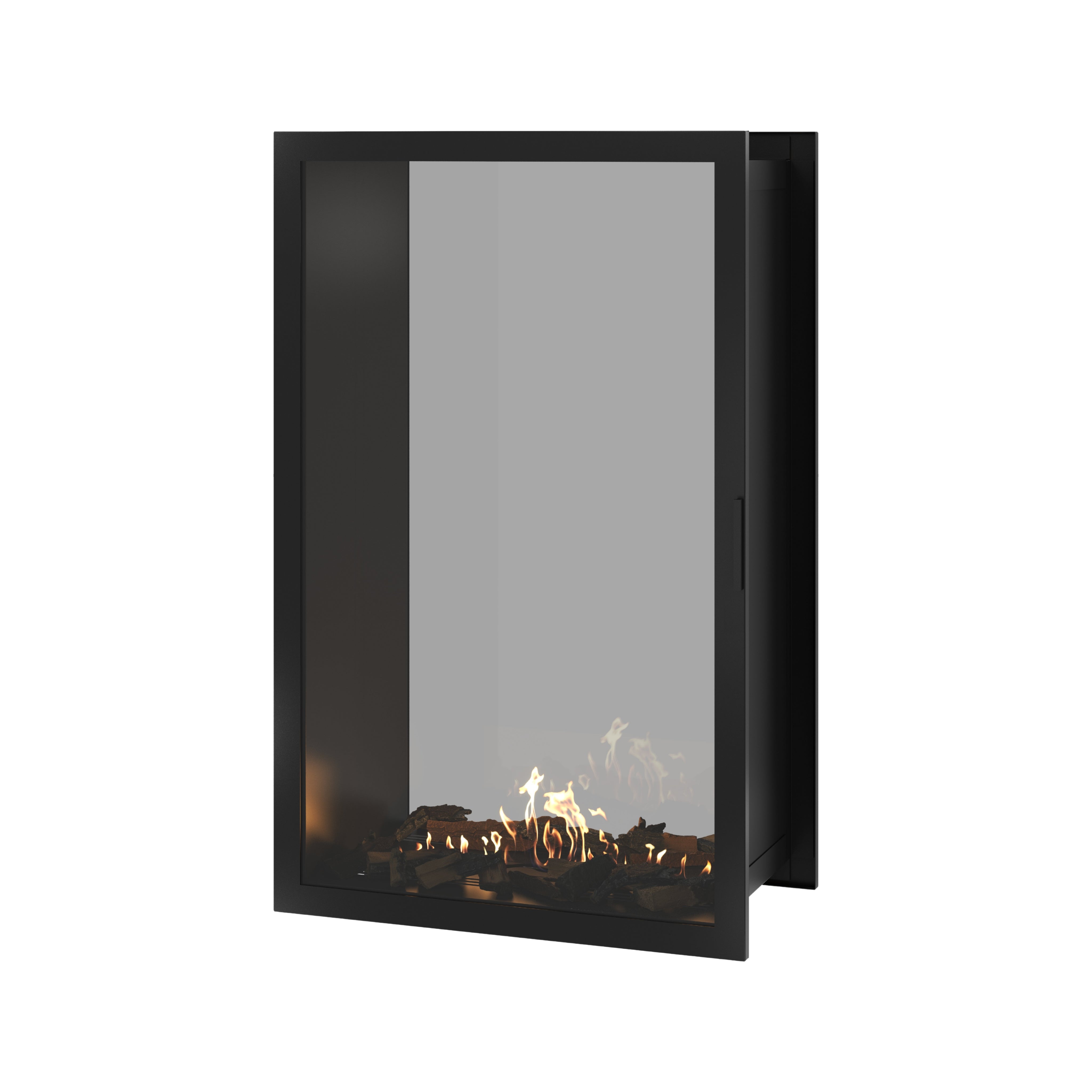 Fame Vertical Doorkijkhaard Met Volle Glas 90 x 120 cm