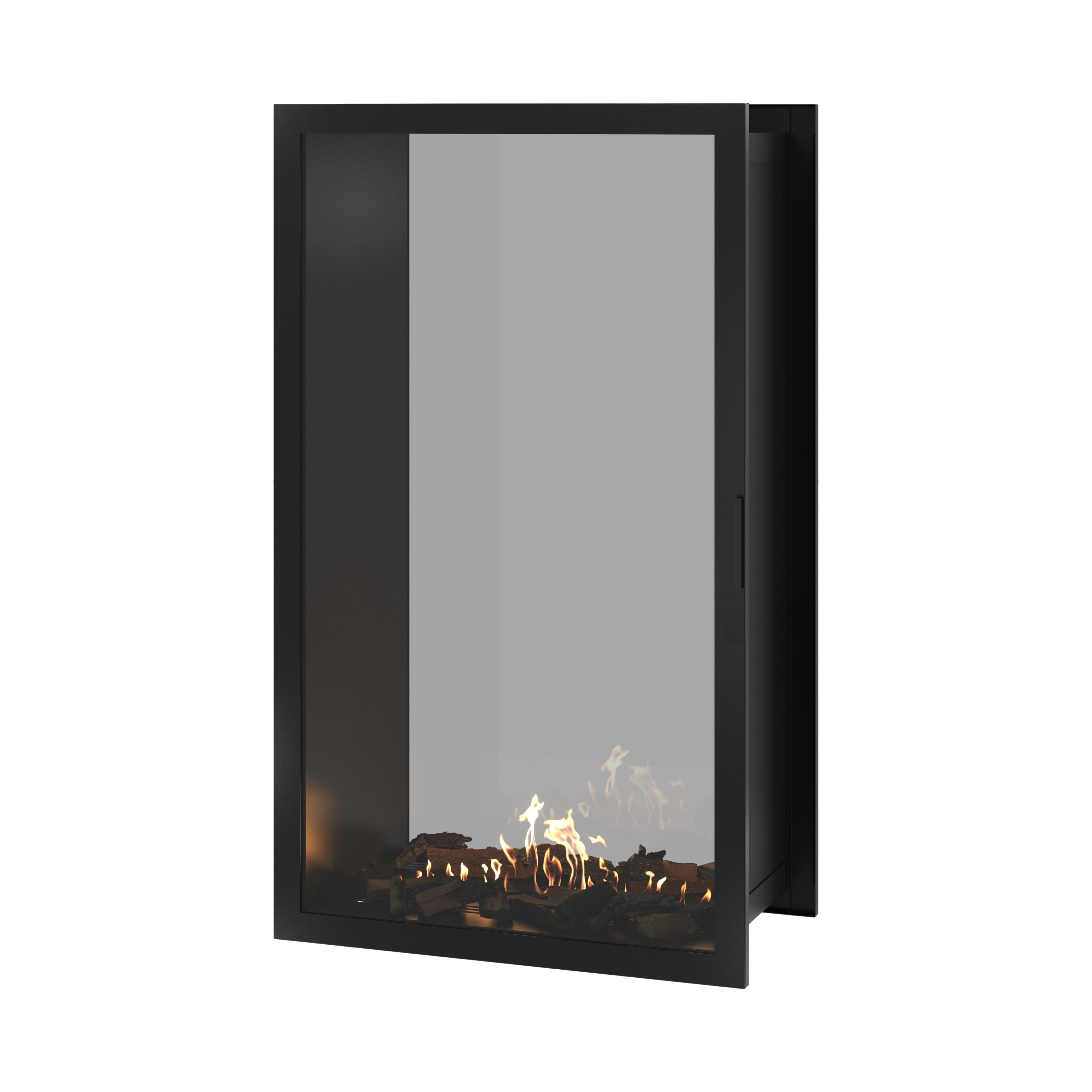 Fame Vertical Doorkijkhaard Met Volle Glas 90 x 140 cm