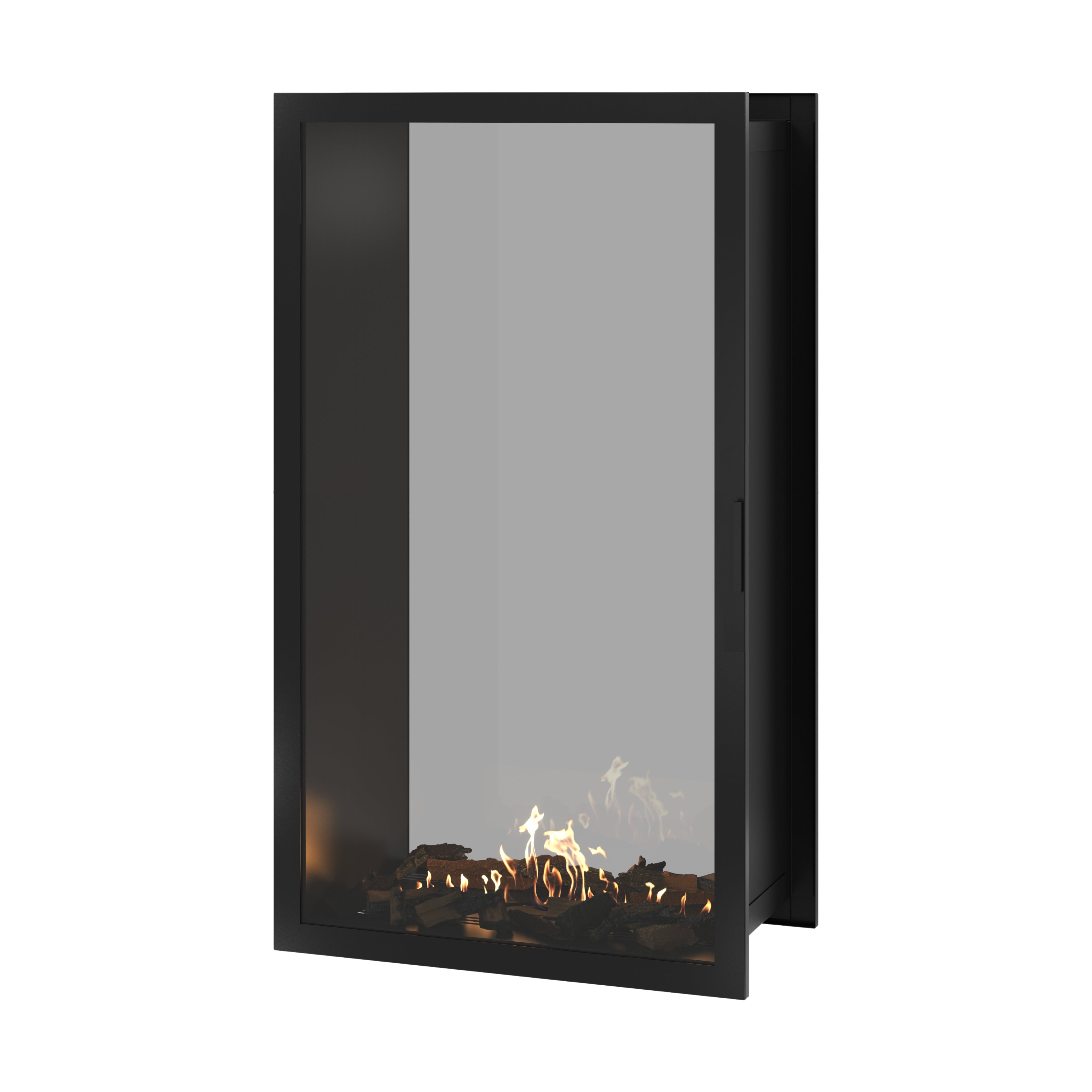 Fame Vertical Doorkijkhaard Met Volle Glas 90 x 160 cm