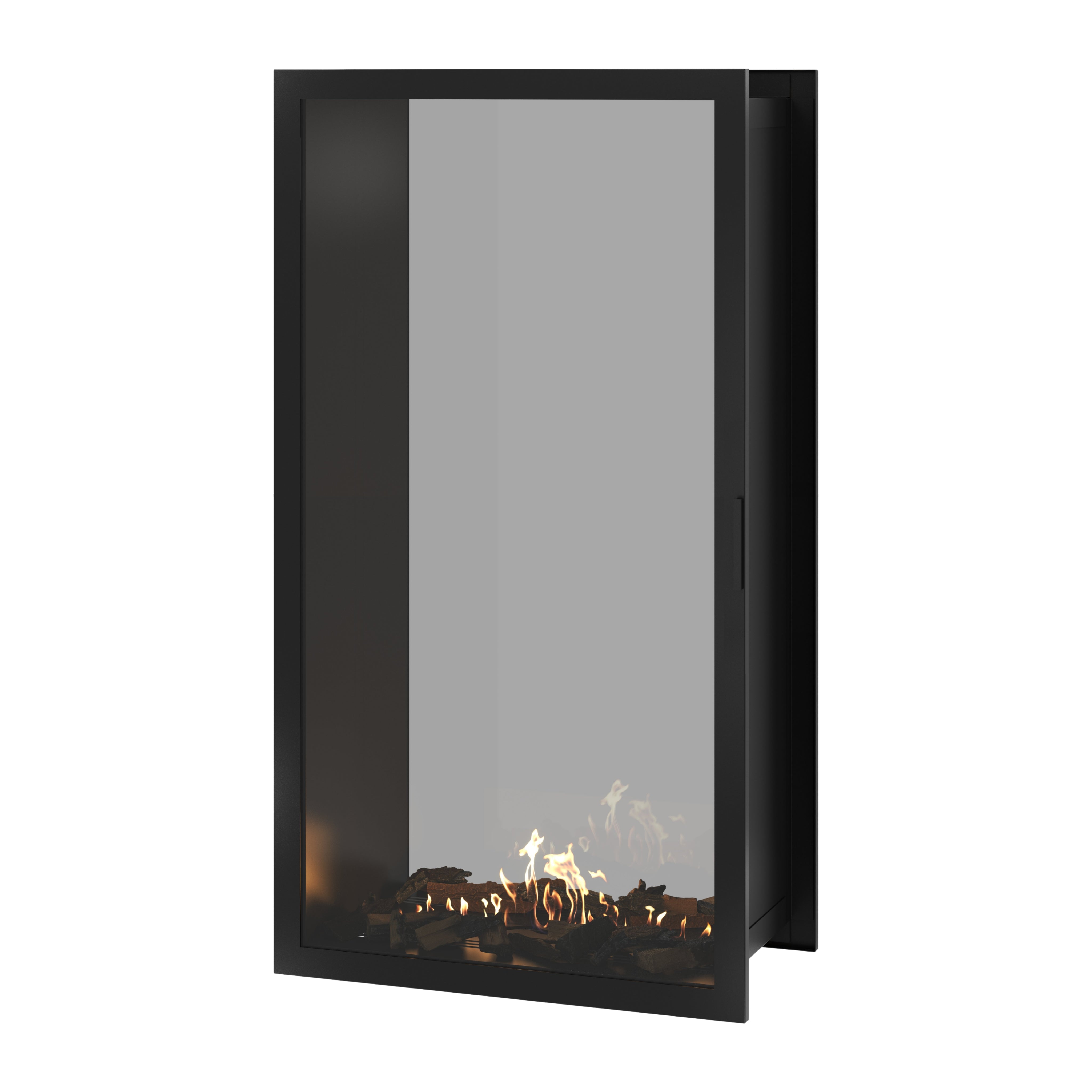 Fame Vertical Doorkijkhaard Met Volle Glas 90 x 180 cm