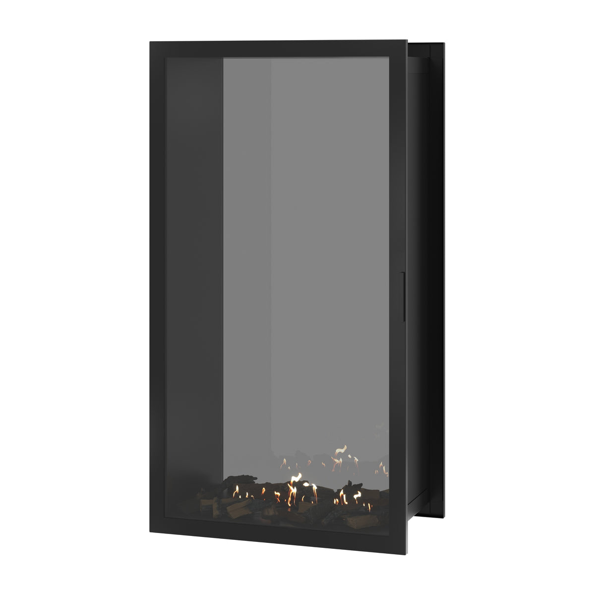 Fame Vertical Doorkijkhaard Met Volle Glas 90 x 180 cm