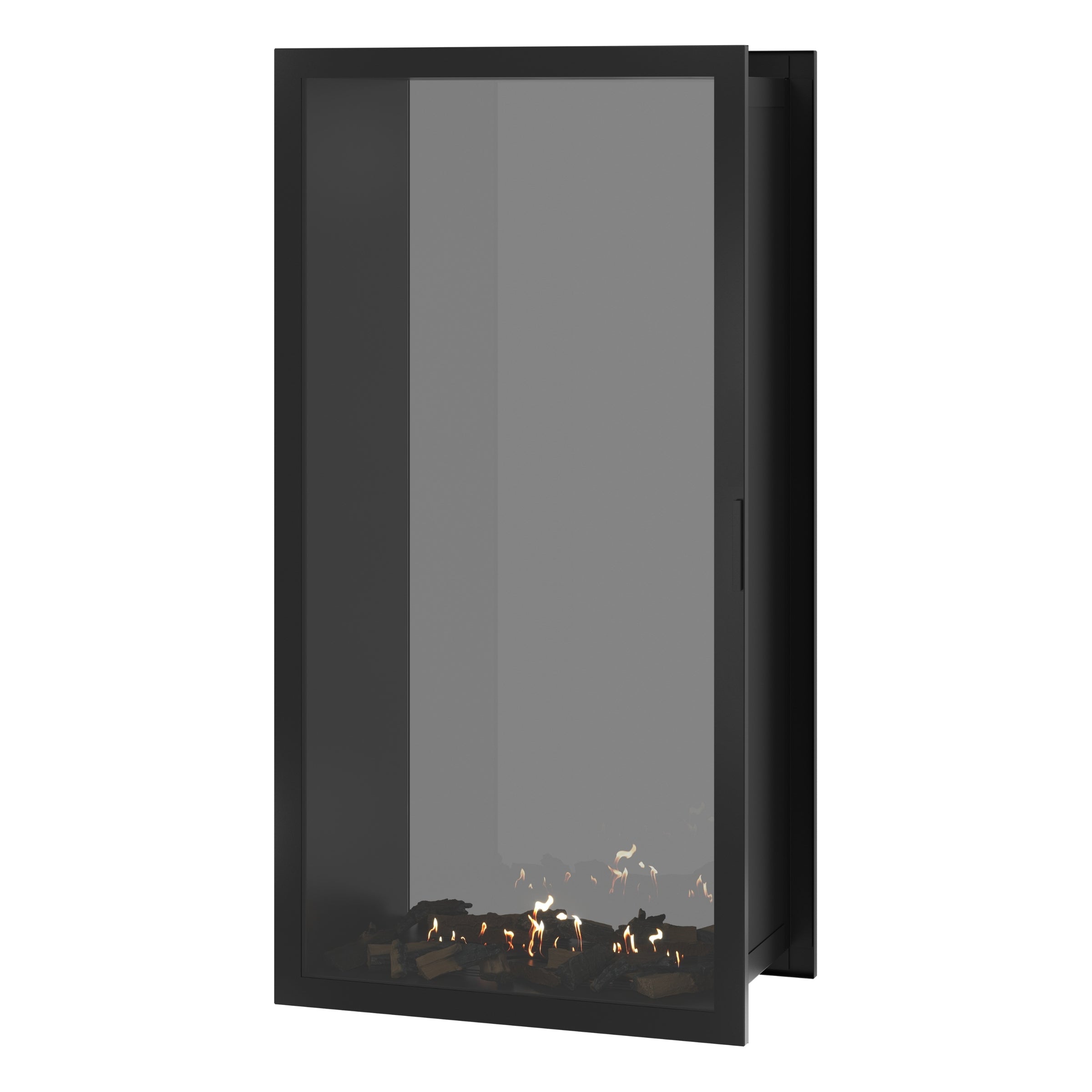 Fame Vertical Doorkijkhaard Met Volle Glas 90 x 200 cm
