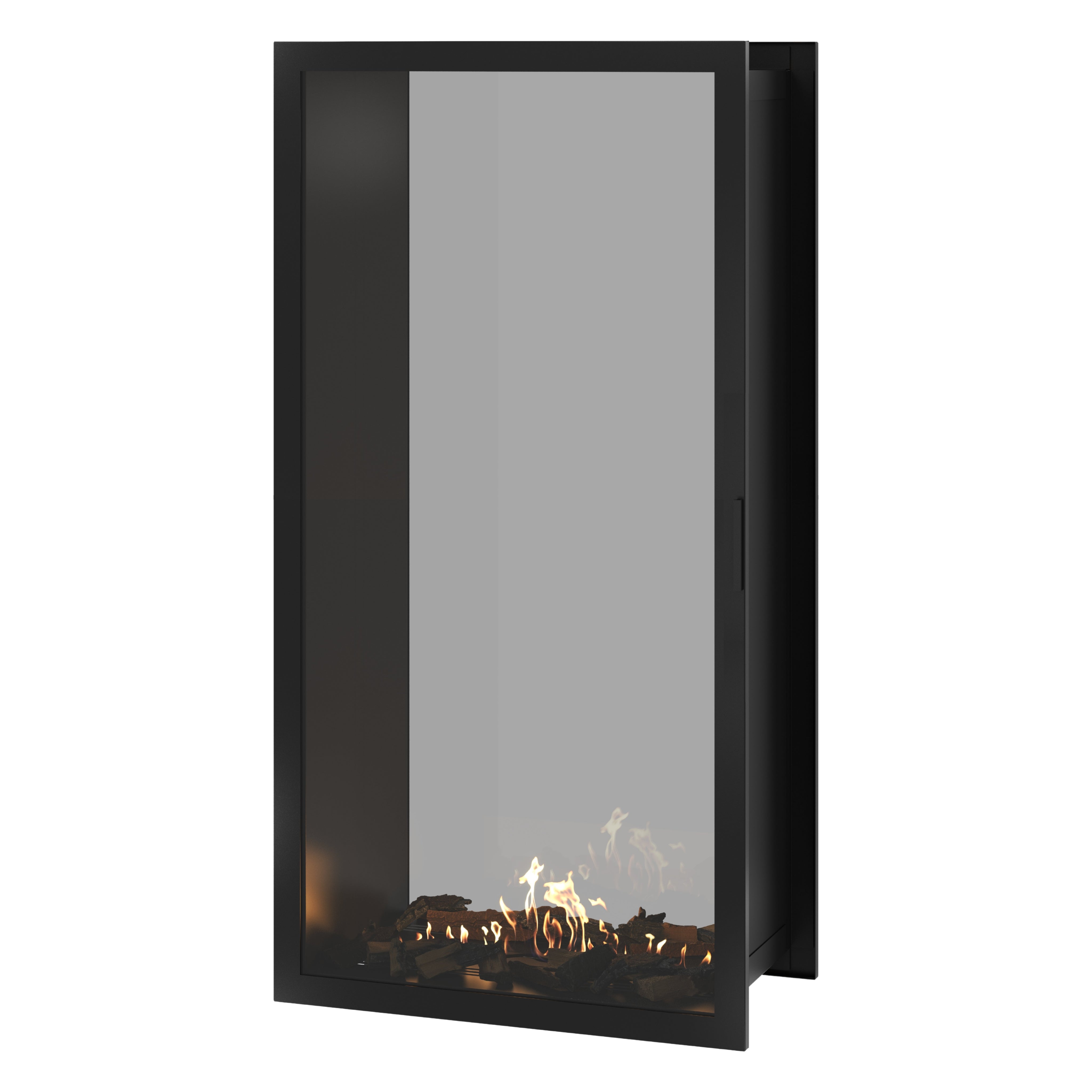 Fame Vertical Doorkijkhaard Met Volle Glas 90 x 200 cm