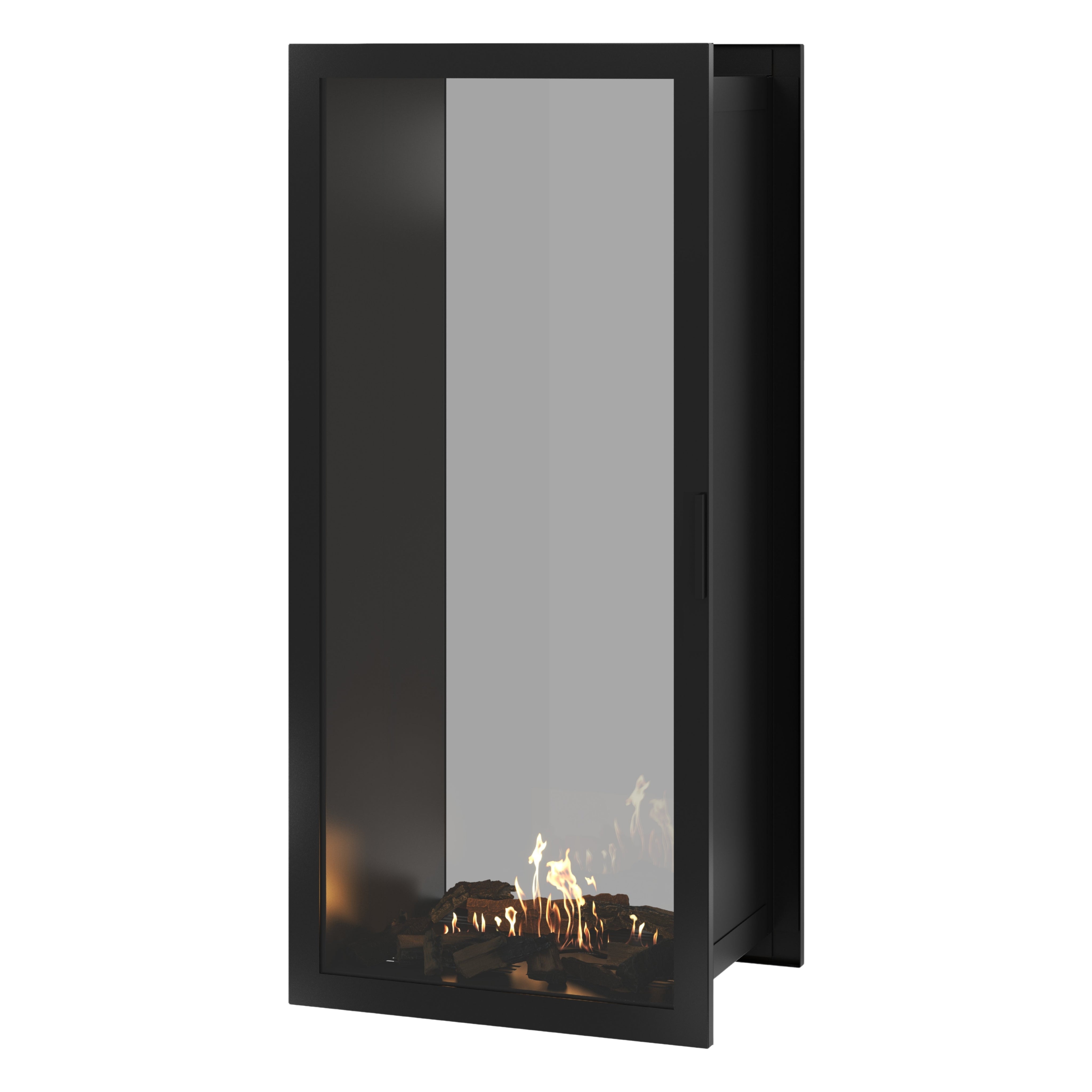 Fame Vertical Doorkijkhaard Met Volle Glas 70 x 200 cm