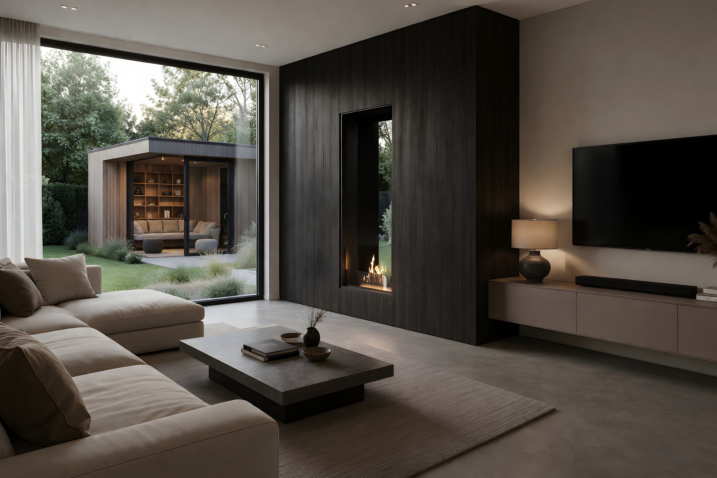 Fame Vertical Doorkijkhaard Enkel Volle Glas 60 x 180 cm