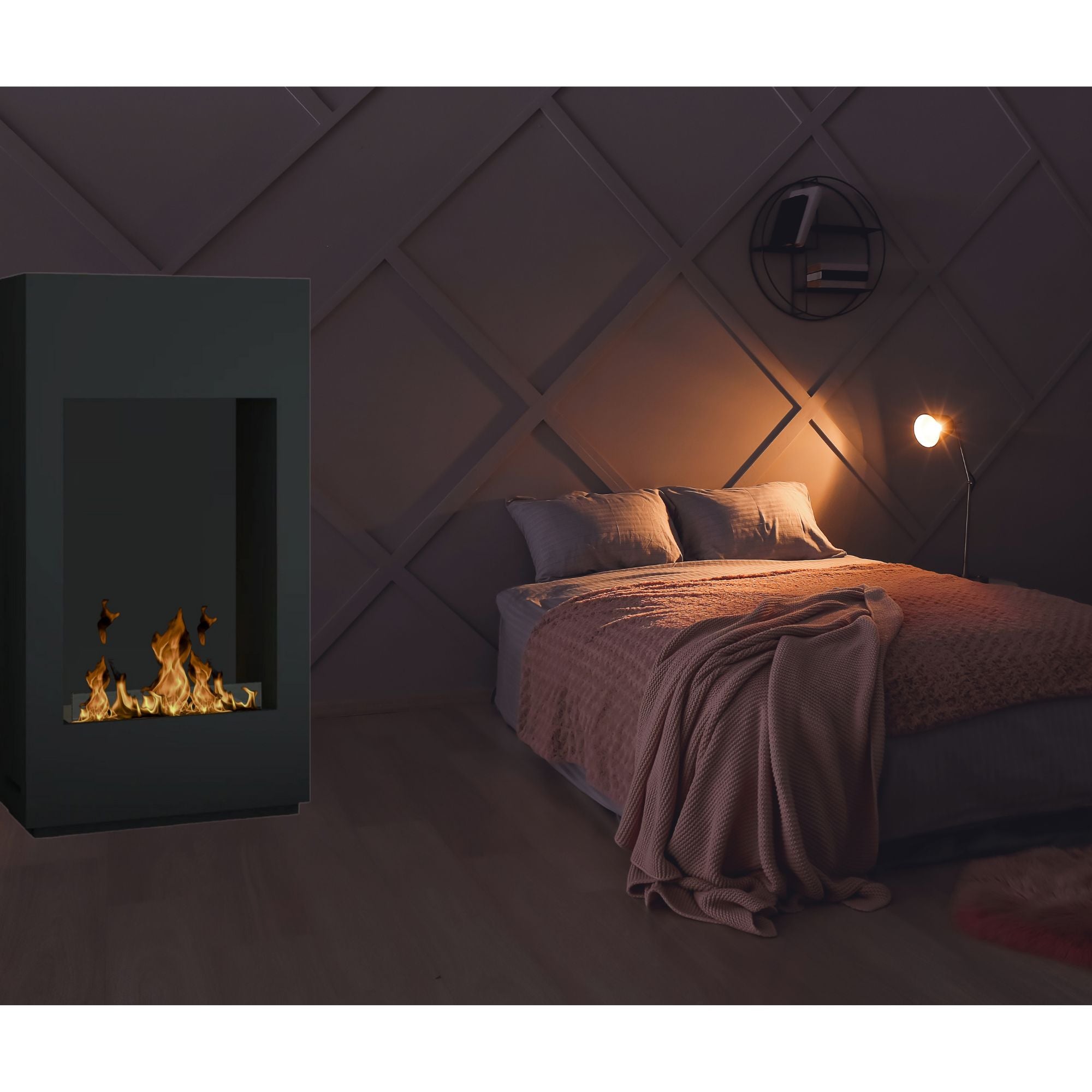 Flame Z Bio Ethanol Vrijstaand Haard H113 cm