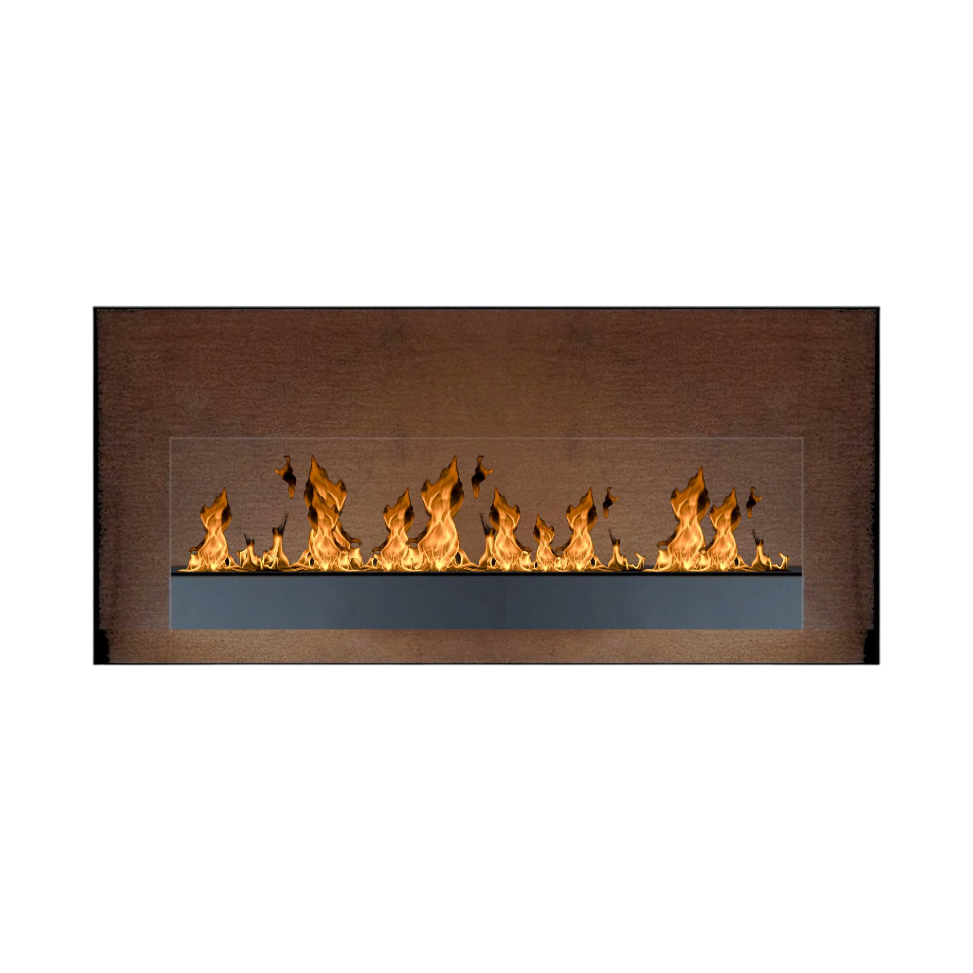Fudi Rust Hanging Bio Fireplace 154 CM