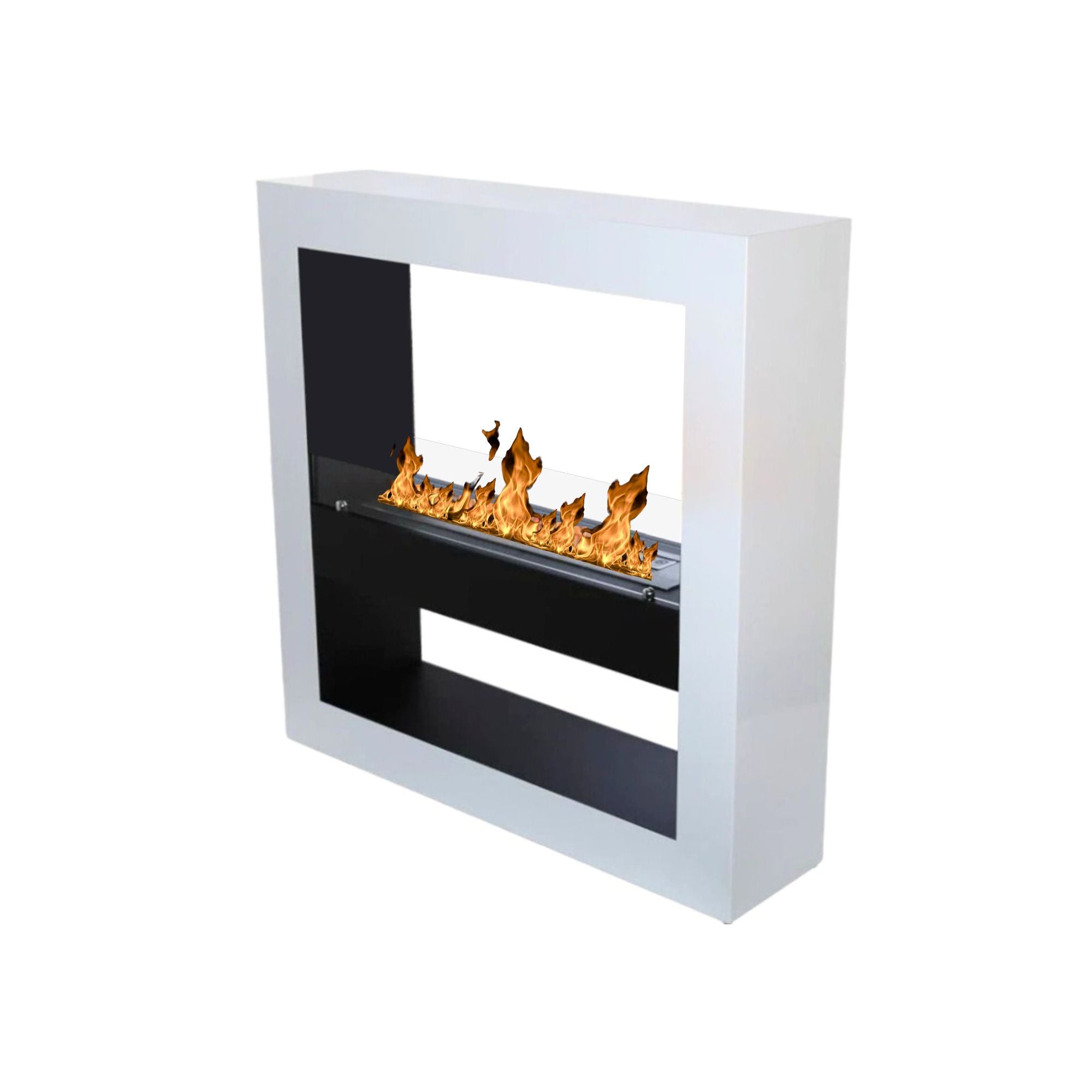 Gari Bio-Ethanol Freestanding See-Through Fireplace 120 cm