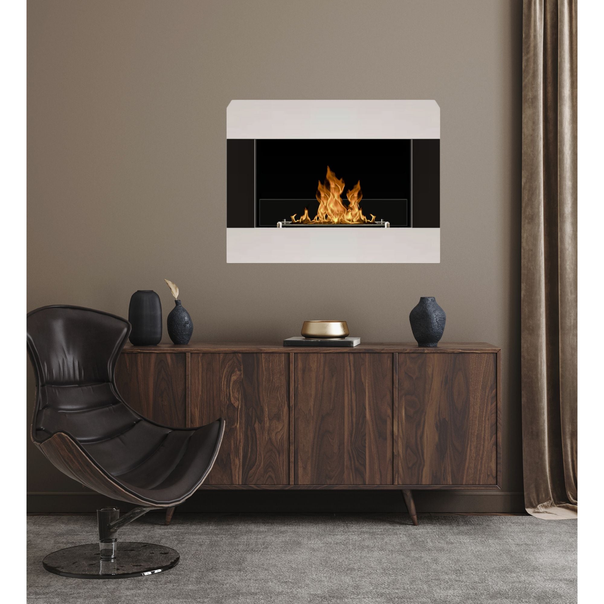 Glamvuur Bio-Ethanol Wandhaard 82 cm