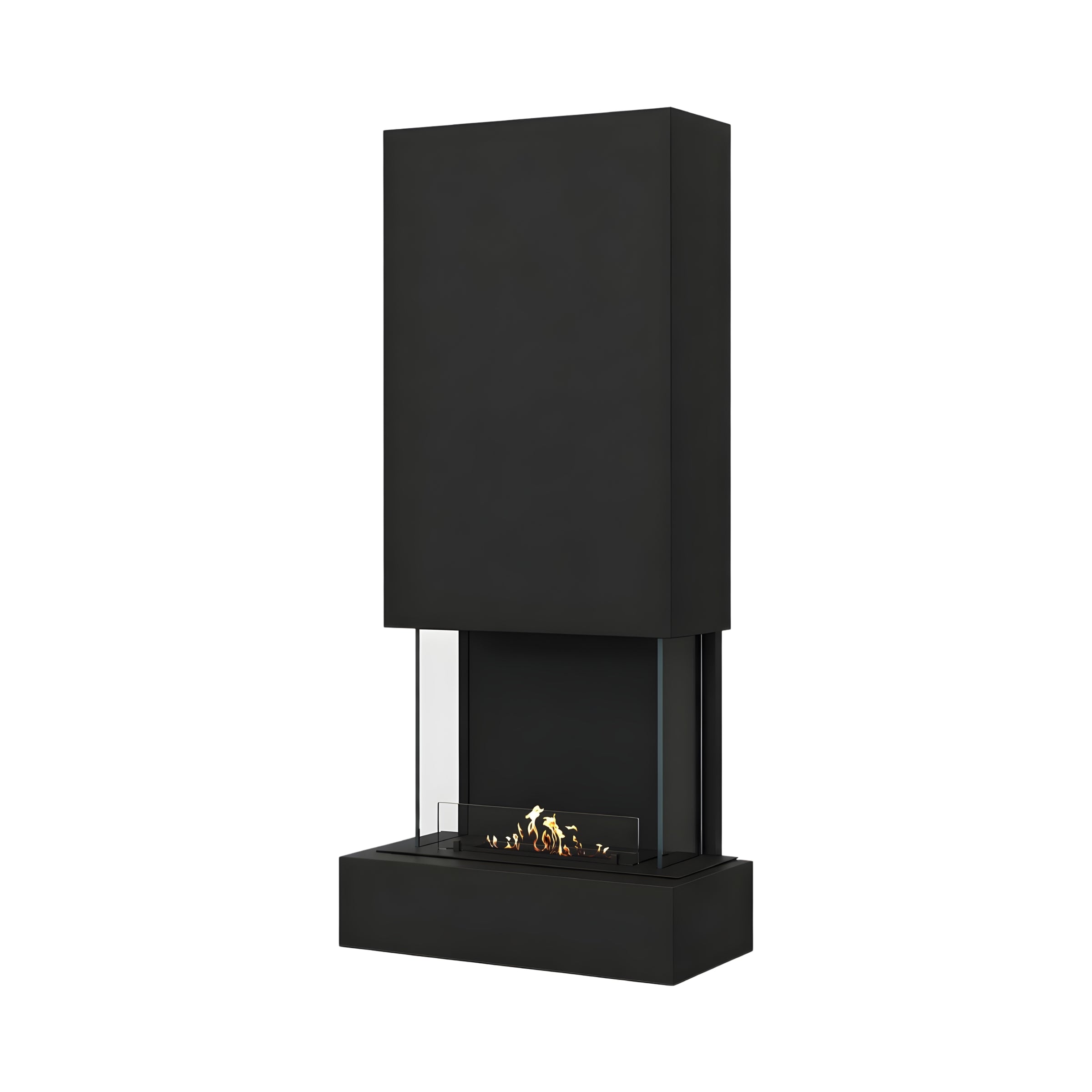 Holly Bio Ethanol Wandhaard Zwart H180 cm