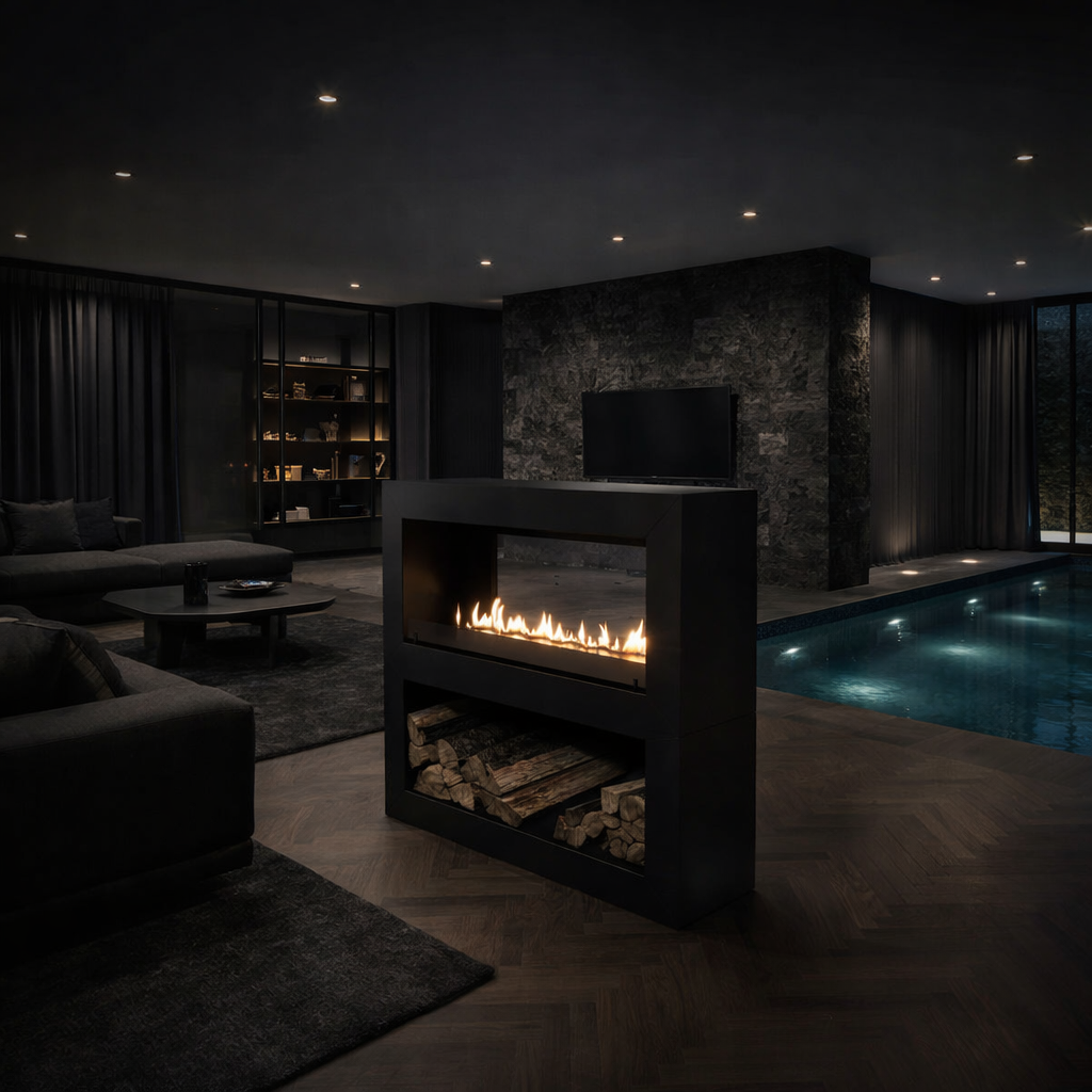 Home Roomdivider Doorkijkhaard 120 cm