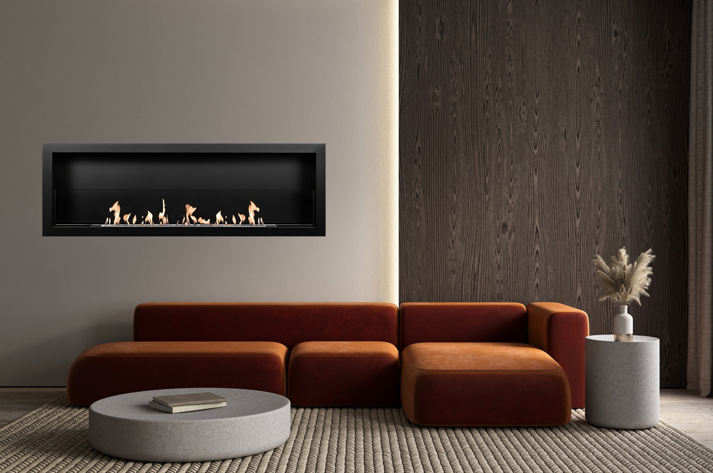 S-line 3D Bio Ethanol Inbouwhaard 120 cm