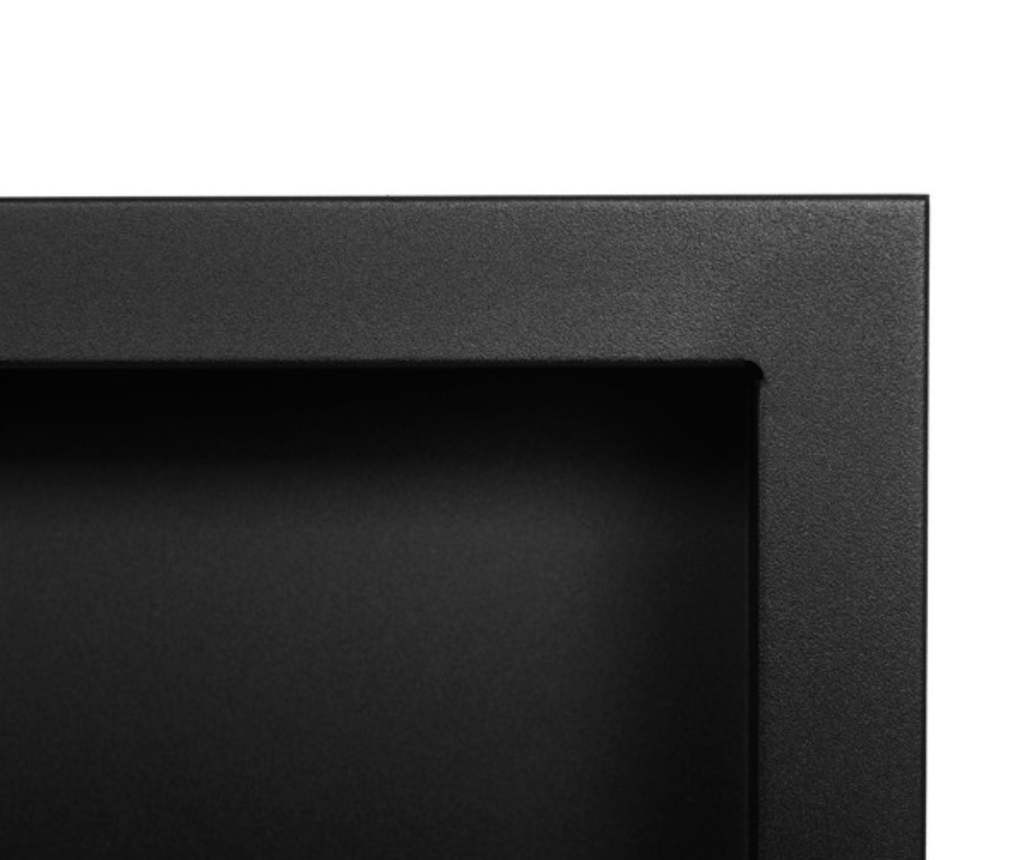 Built-in fireplace / Wall fireplace Matte Black S-Line 3D 120 x 40 CM 