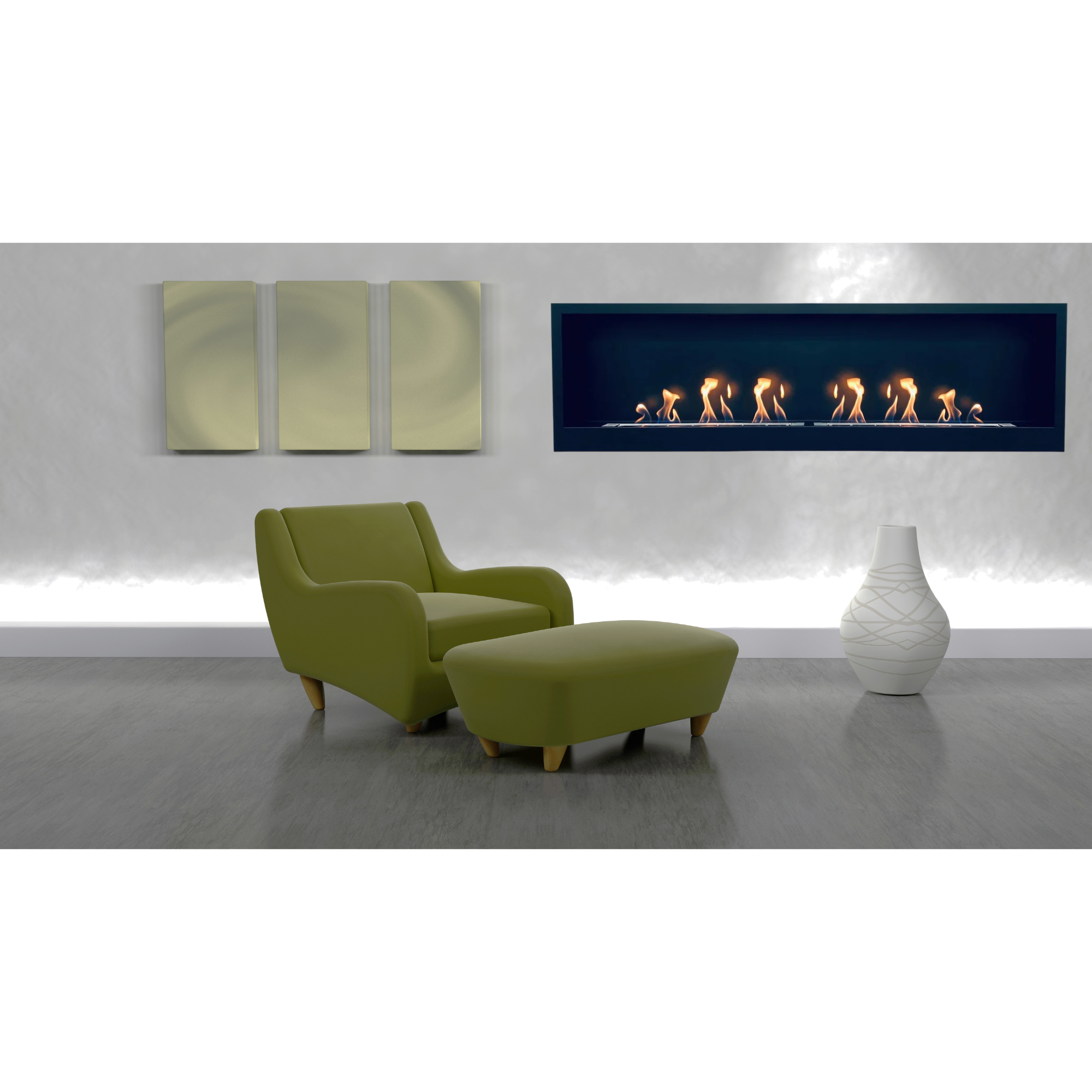 S-line Bio Ethanol Inbouwhaard 180 cm