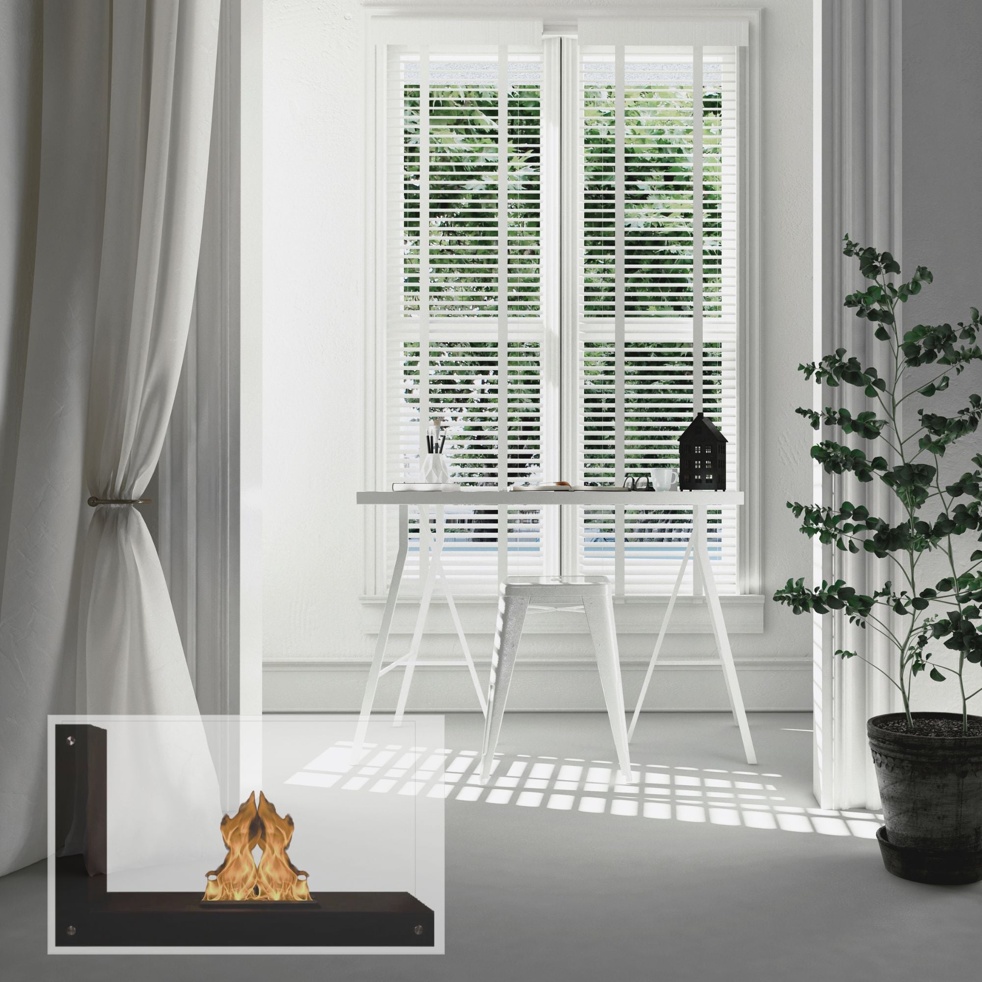 Katla Bio Ethanol Vrijstaand Haard 120 cm