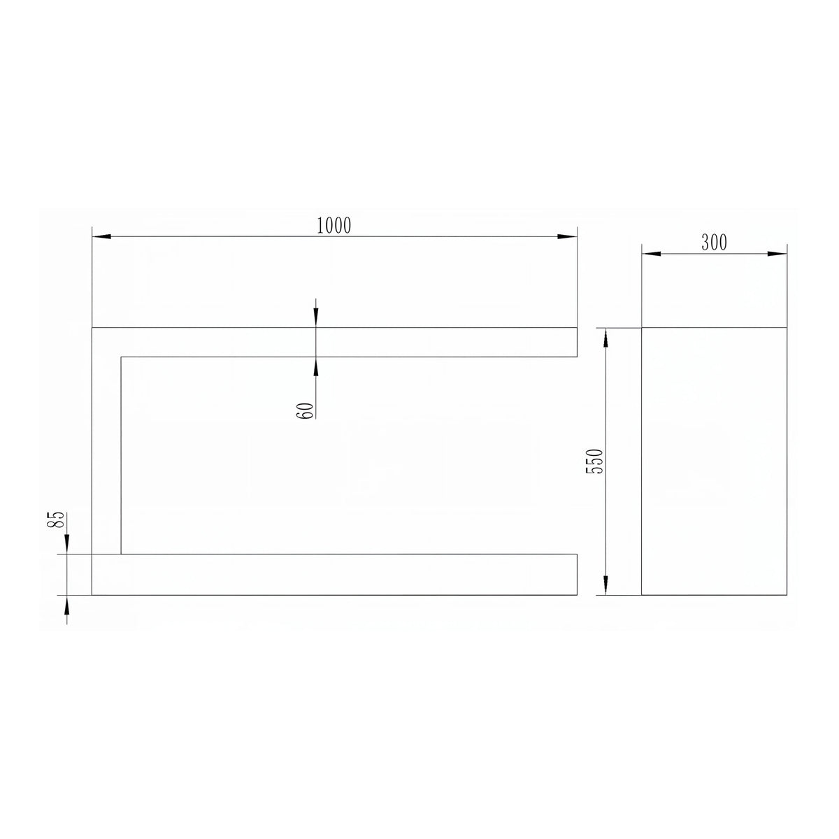 Lana Inside U Bio Ethanol Inbouwhaard 100 cm