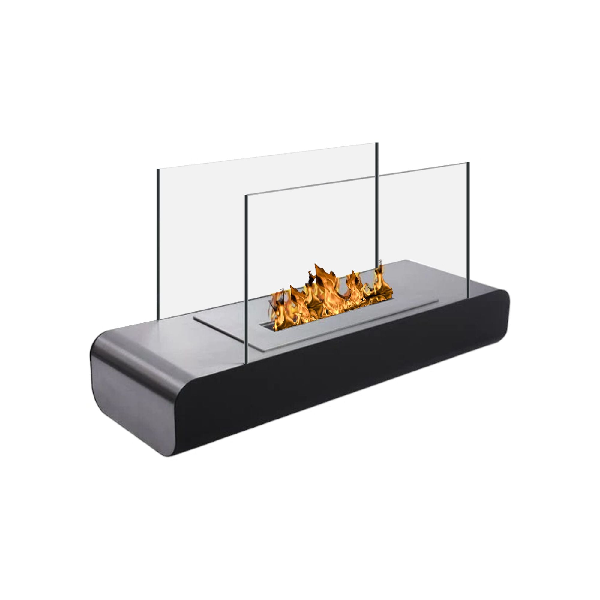 Estate Black Table Fireplace 60 cm
