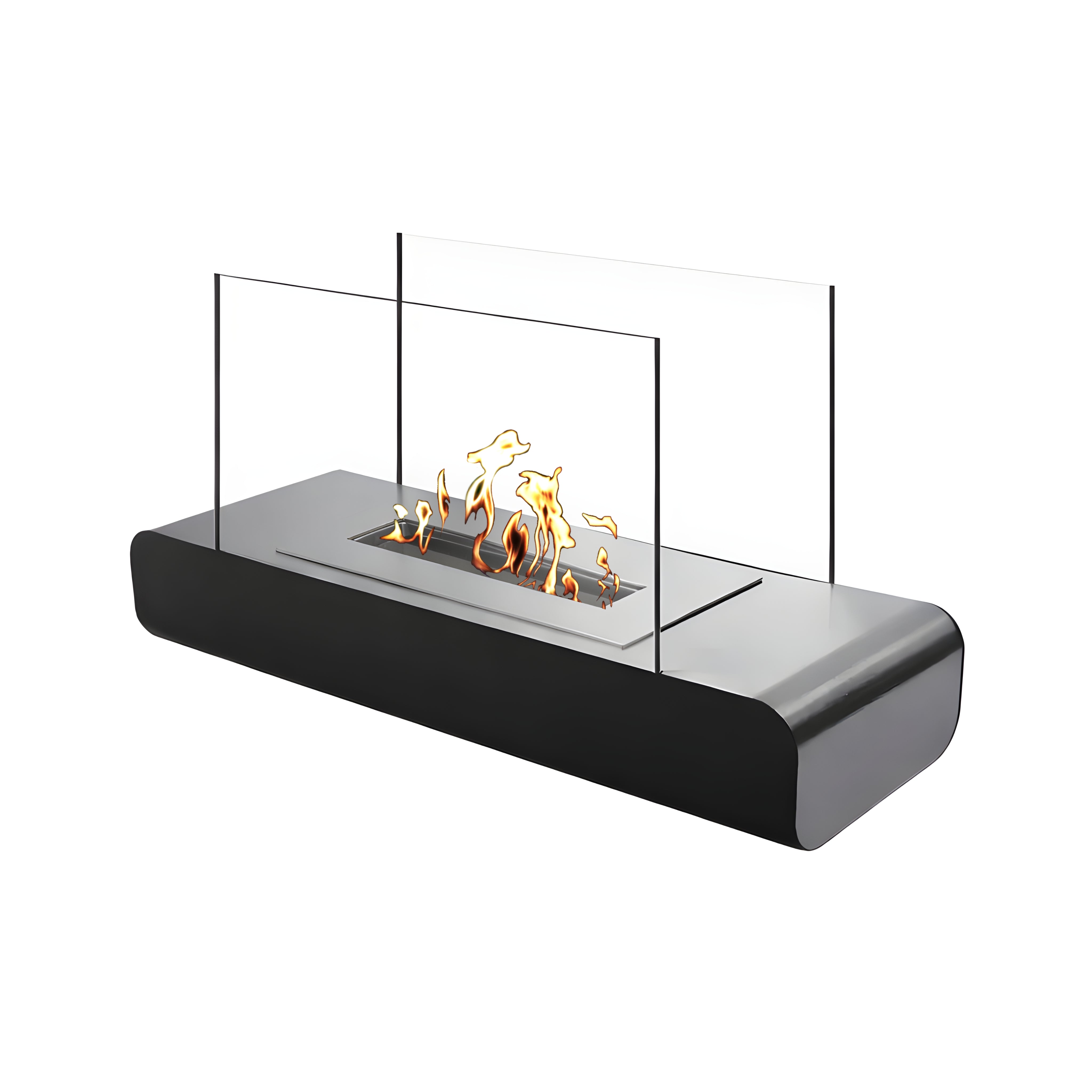 Estate Black Table Fireplace 60 cm