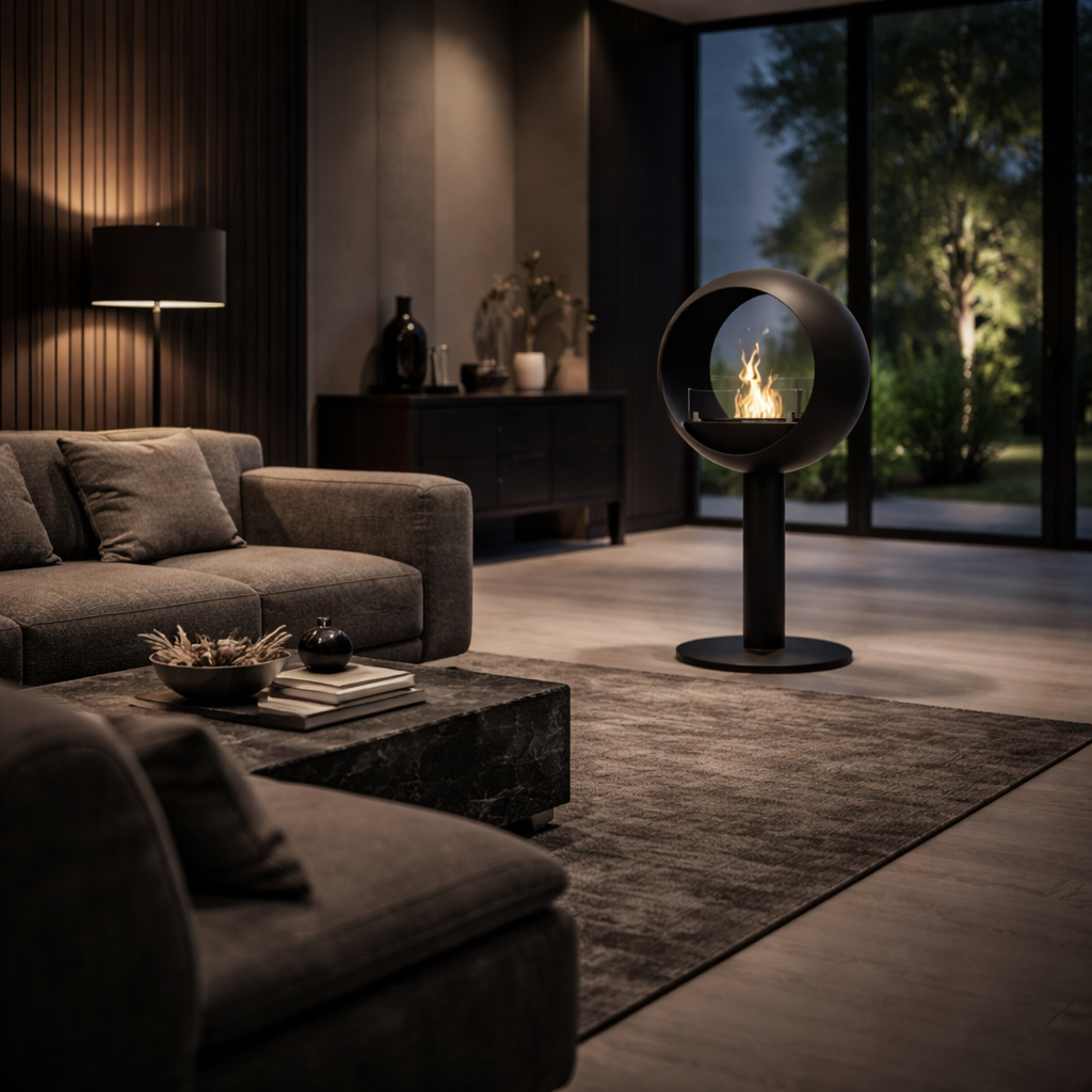 Lunan Bio Ethanol Vrijstaand Doorkijkhaard D60 cm